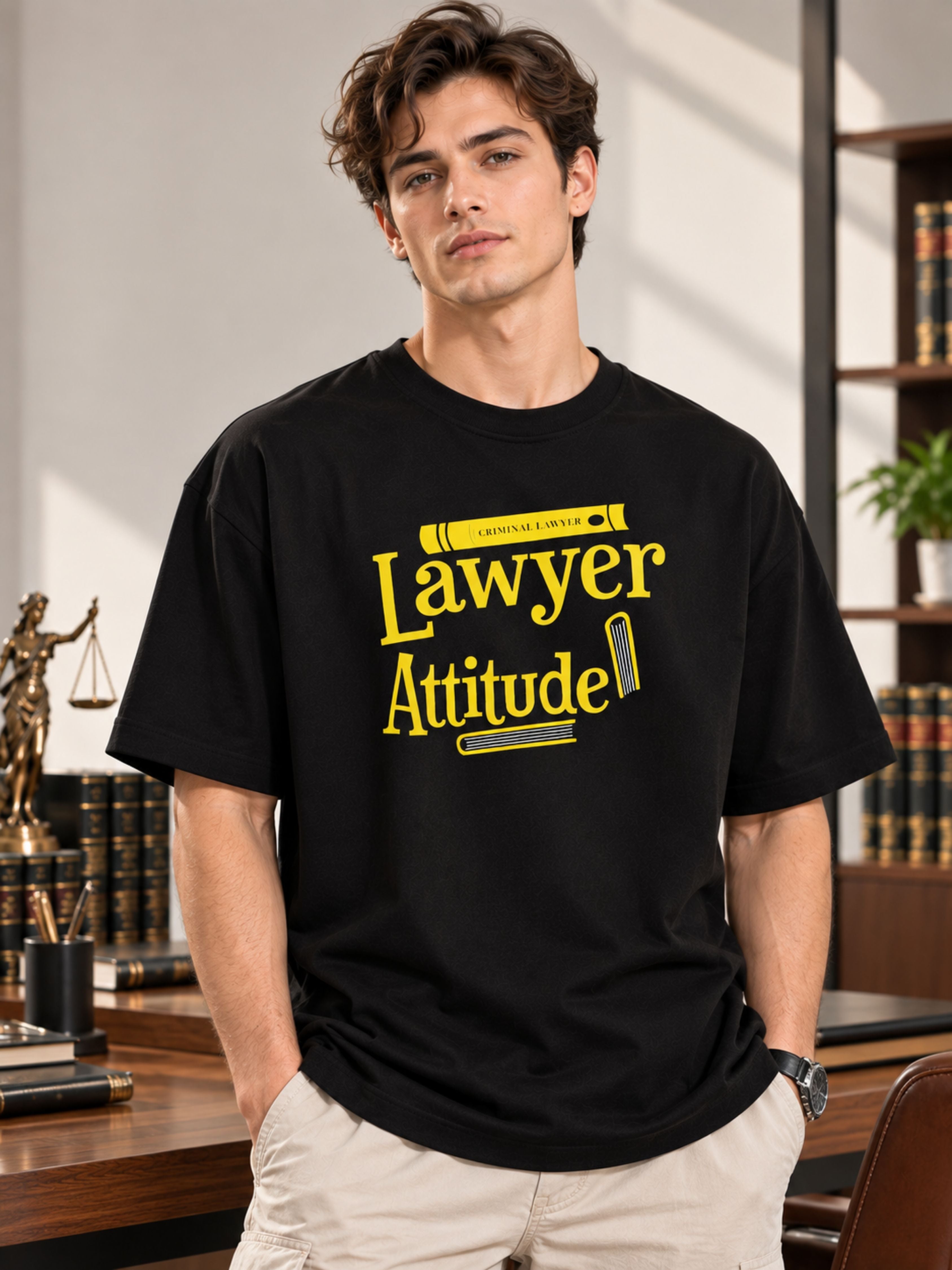 Lawyer | Lawyer Attitude | Oversized T-Shirt For Men