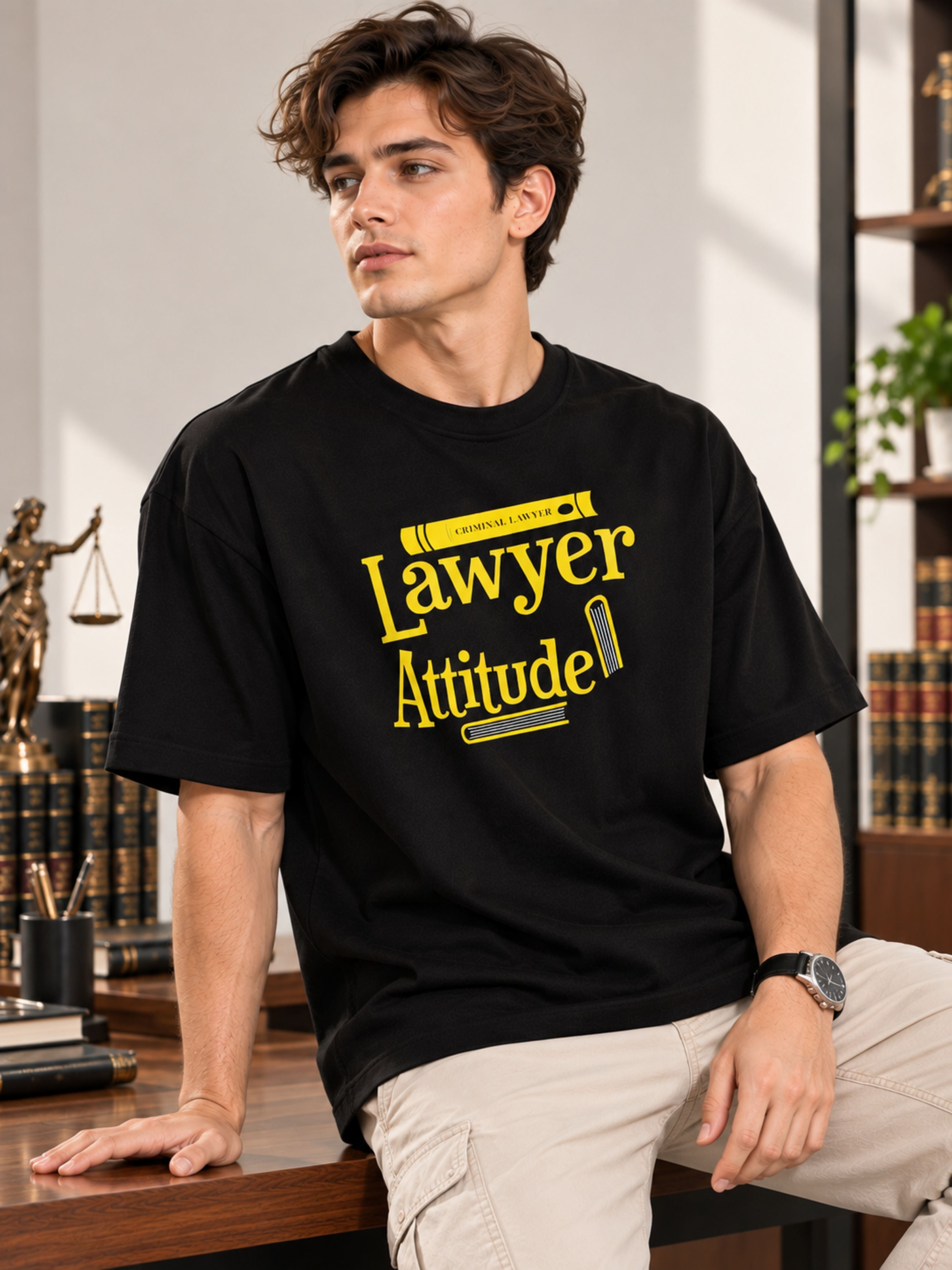 Lawyer | Lawyer Attitude | Oversized T-Shirt For Men