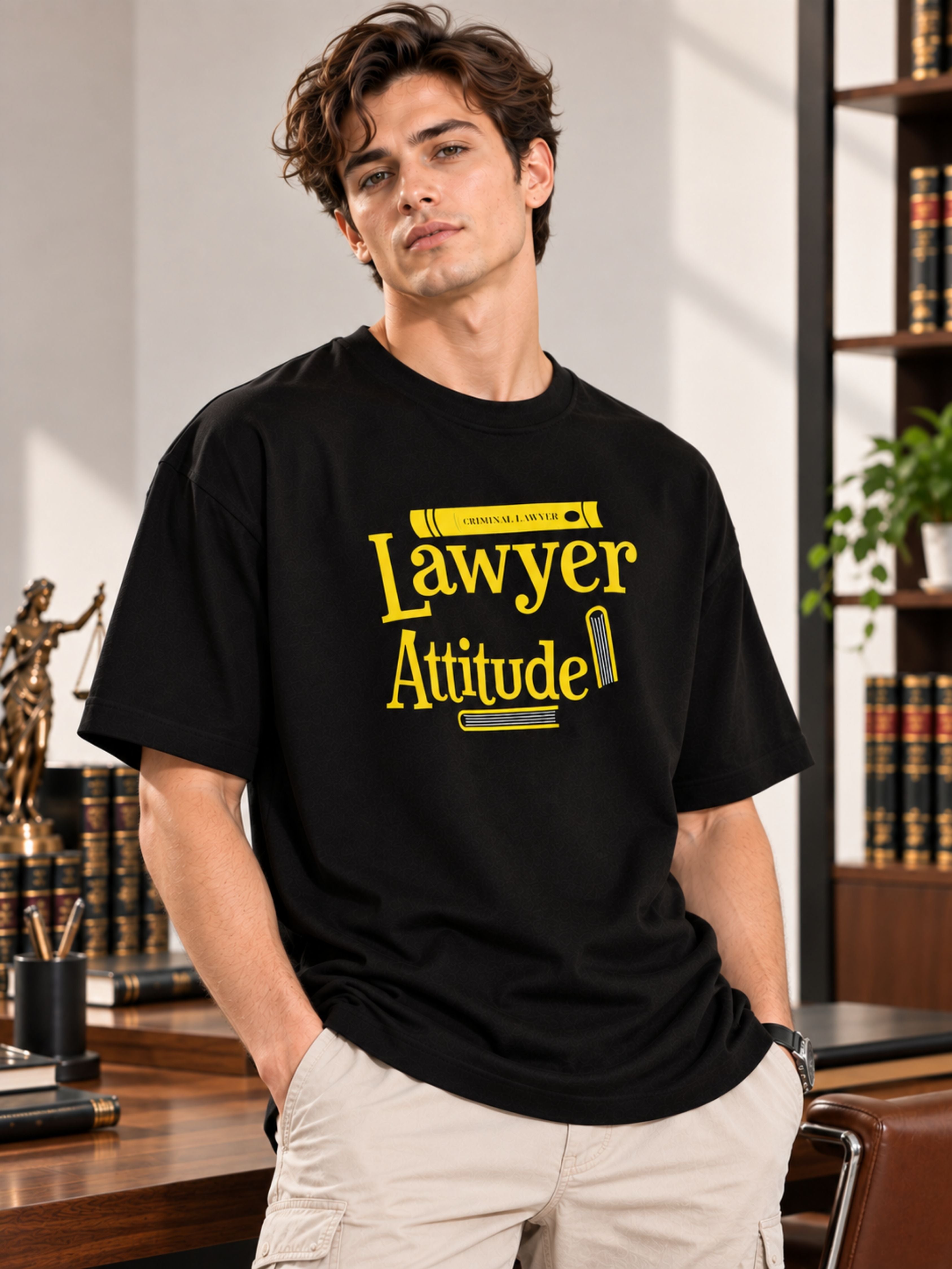 Lawyer | Lawyer Attitude | Oversized T-Shirt For Men