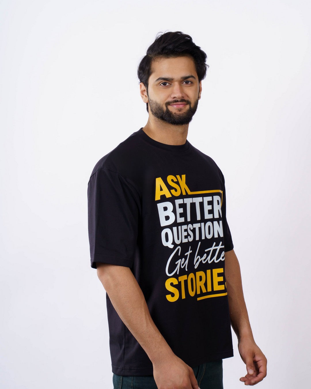 Journalists | Ask better questions. Get better stories. | Oversized fit Tshirt