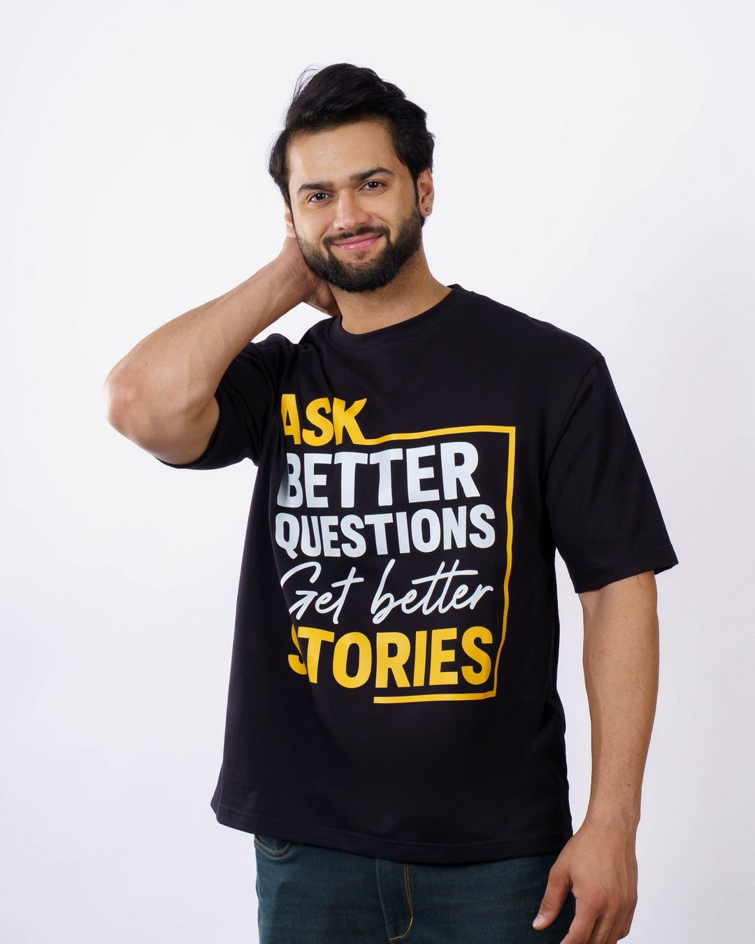 Journalists | Ask better questions. Get better stories. | Oversized fit Tshirt