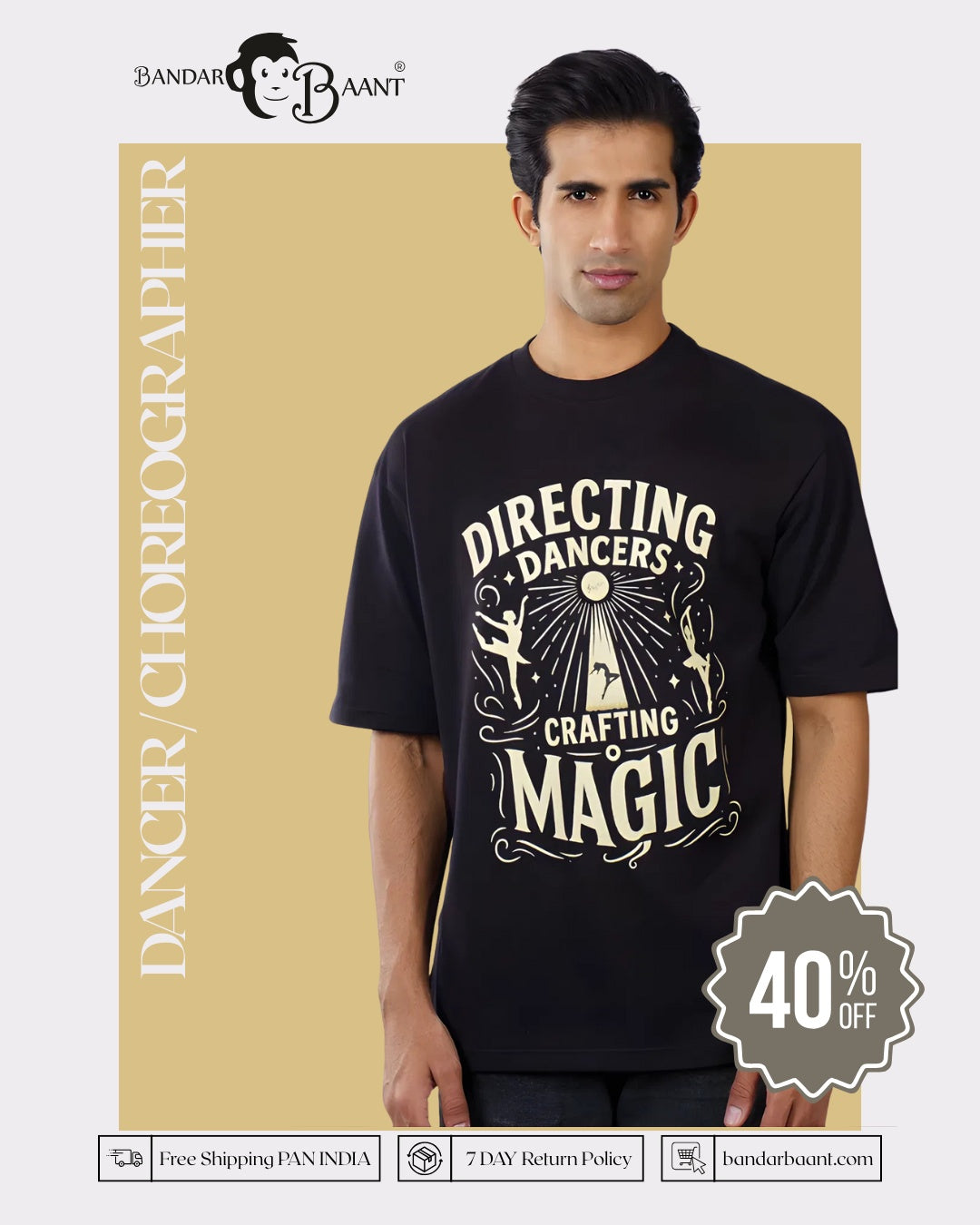 Dancer / Choreographer | Directing dancers. Crafting magic | Oversized fit Tshirt