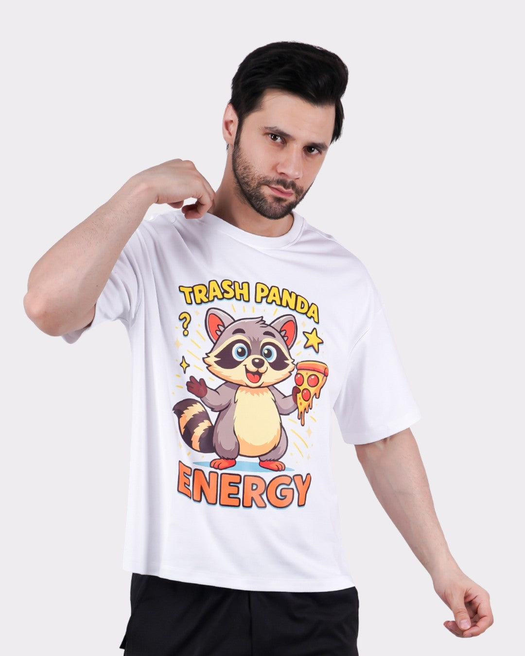 Trash Panda Energy | Raccoon Animal Archetype Oversized T-Shirt