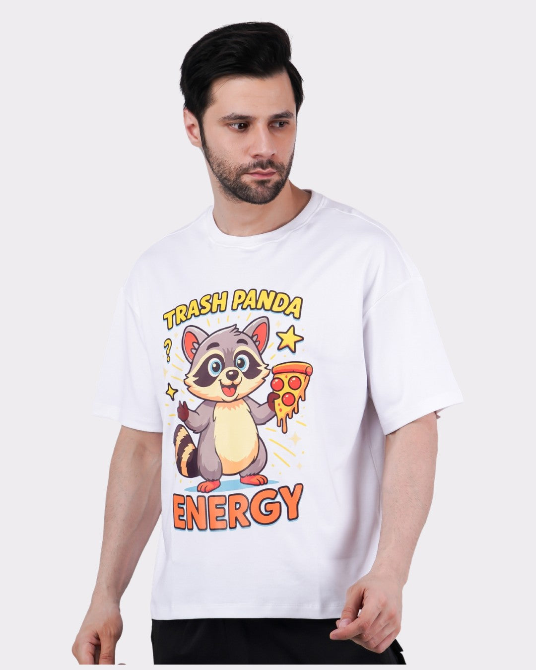 Trash Panda Energy | Raccoon Animal Archetype Oversized T-Shirt