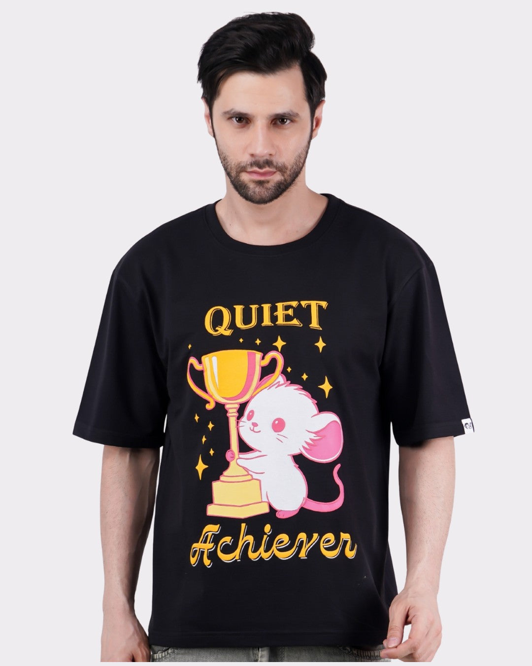 Quiet Achiever | Mouse Animal Archetype Oversized T-Shirt