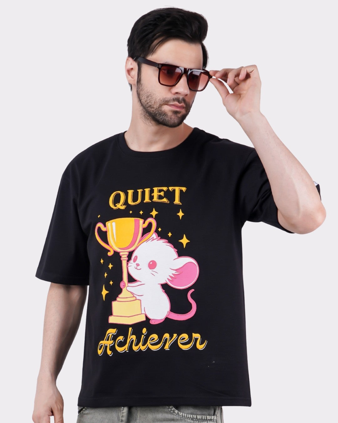 Quiet Achiever | Mouse Animal Archetype Oversized T-Shirt