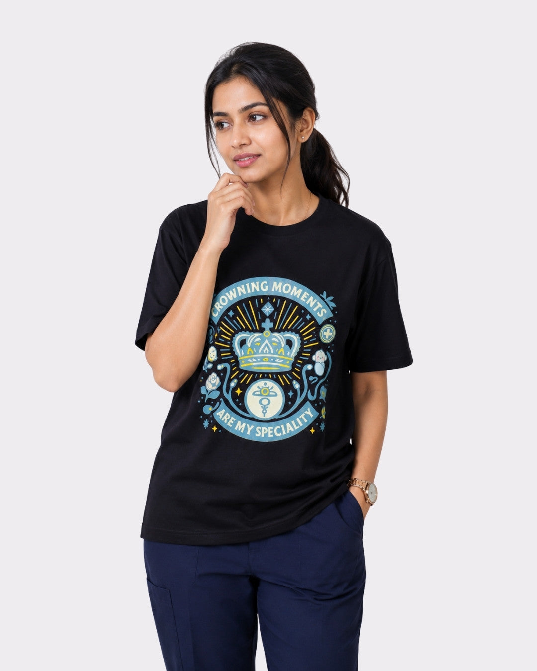 Gynaecologist | Crowning Moments Are My Specialty | Oversized T shirt For Women