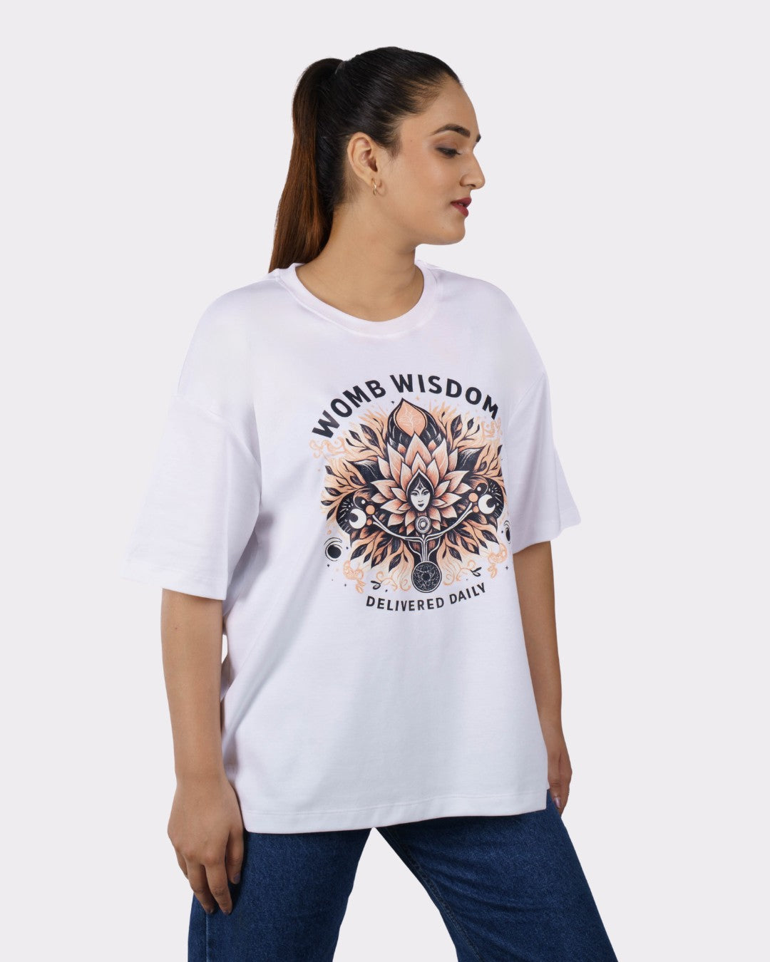 Gynaecologist | Womb Wisdom, Delivered Daily | Oversized fit Tshirt