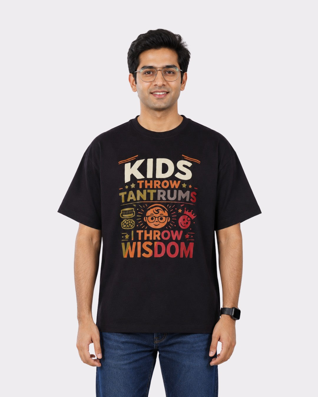 Paediatrician | Kids Throw Tantrums. I Throw Wisdom. | Oversized fit Tshirt