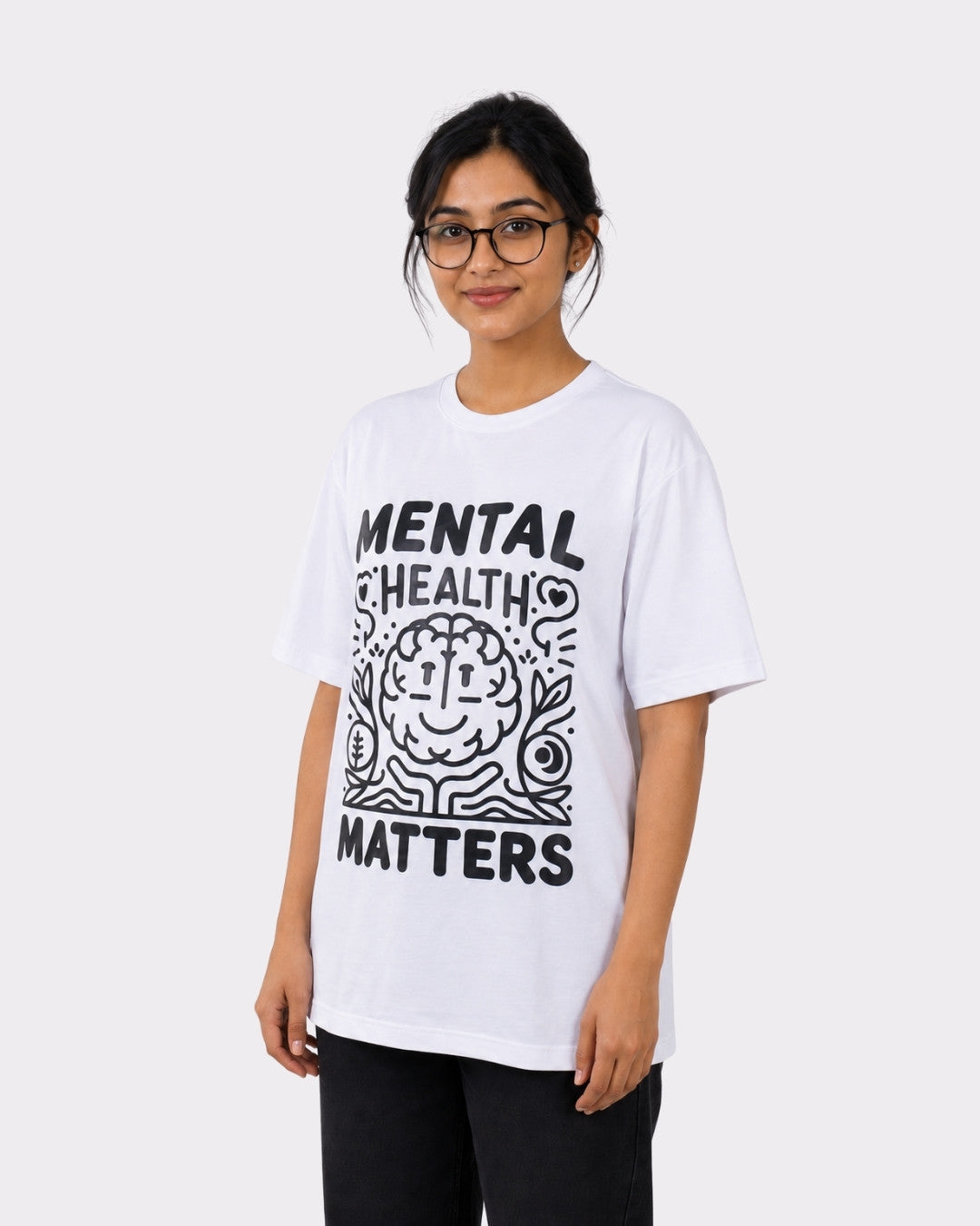 Psychiatrist  | Mental Health Matters | Oversized fit Tshirt For Women