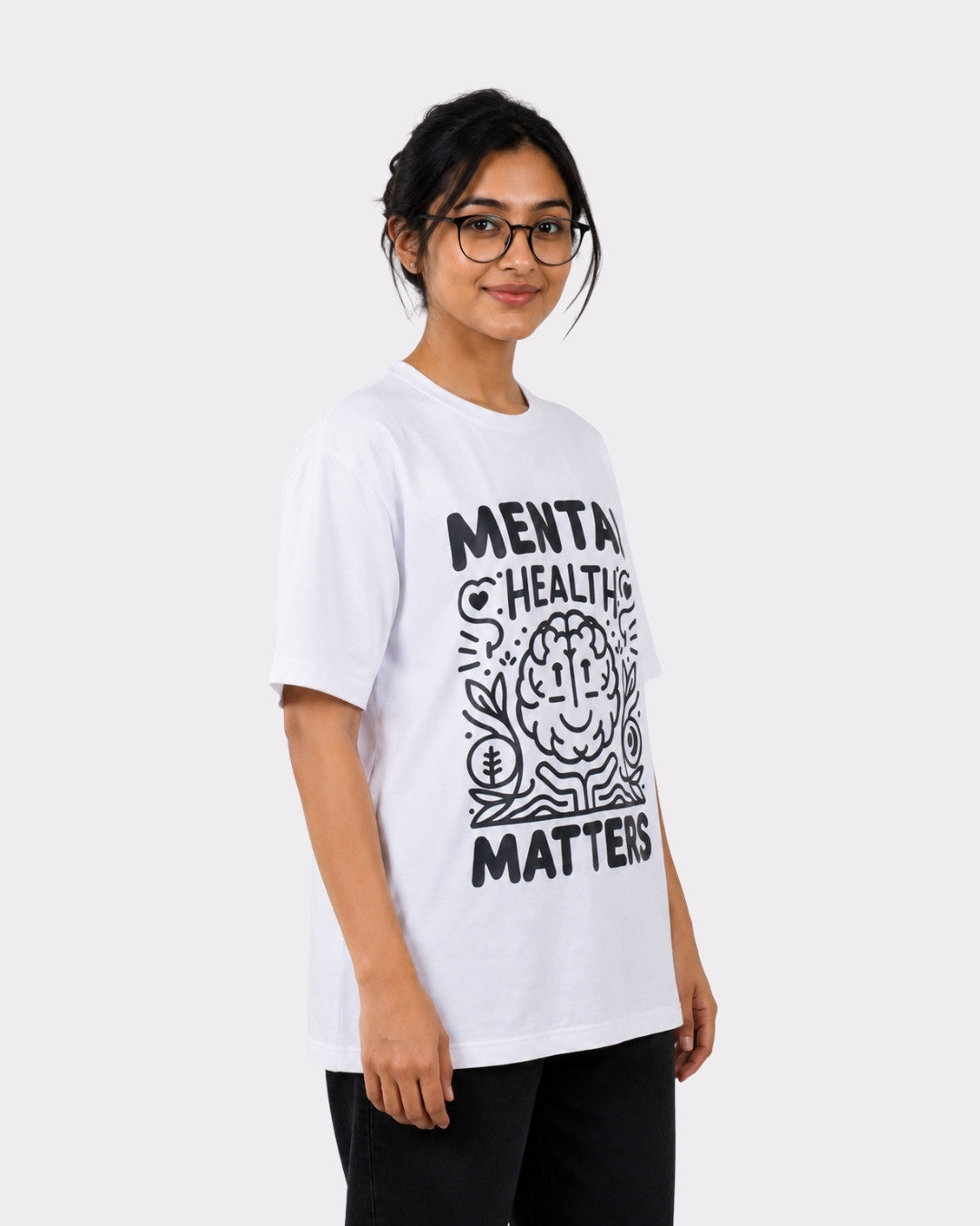 Psychiatrist  | Mental Health Matters | Oversized fit Tshirt For Women
