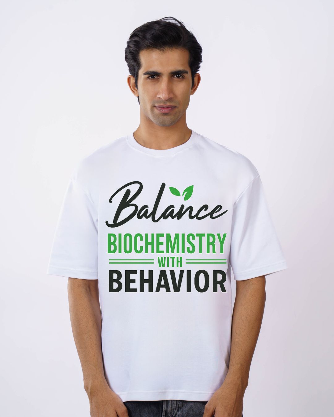 Dietician | I balance biochemistry with behavior | Oversized fit Tshirt