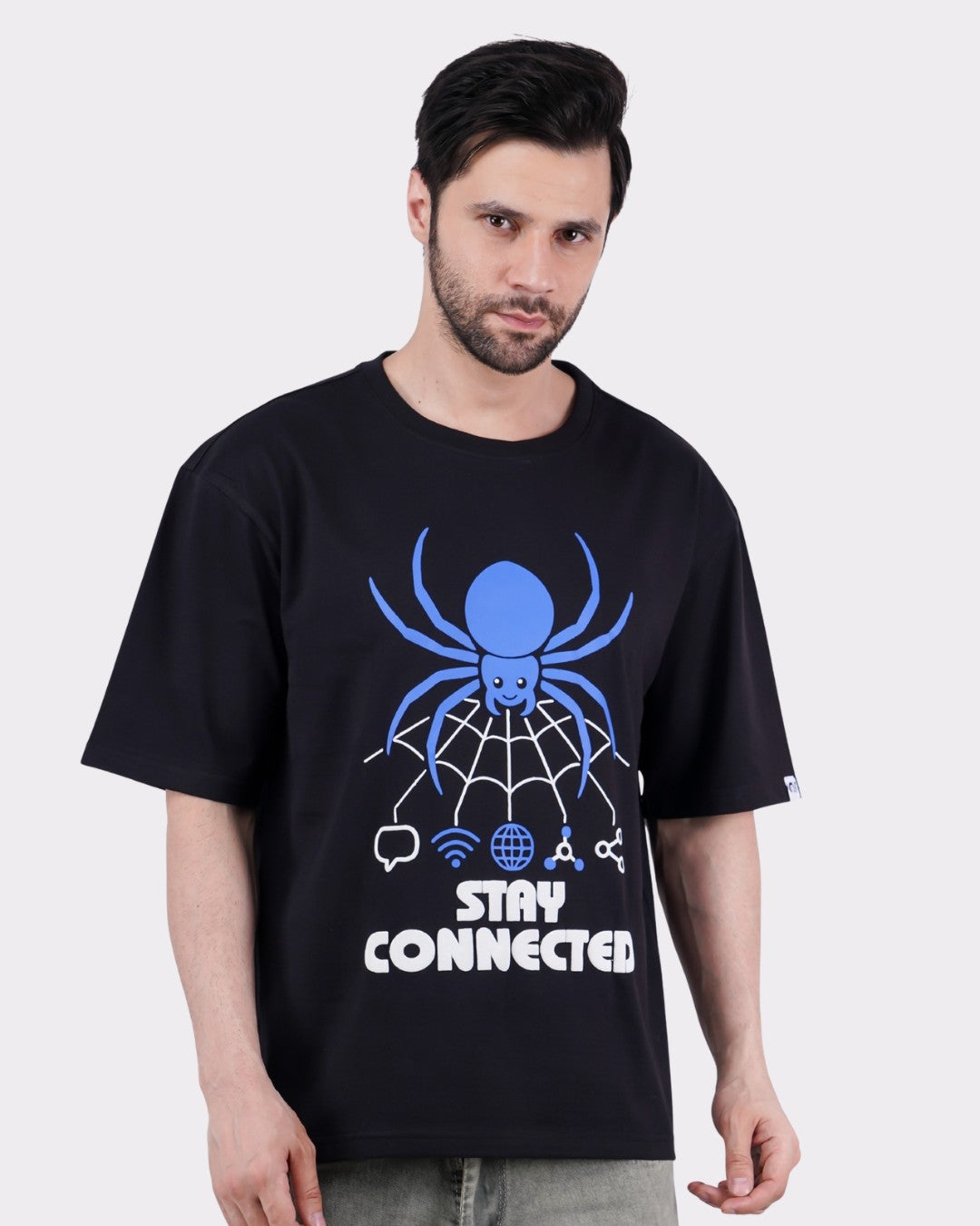 Stay Connected | Spider Animal Archetype Oversized T-Shirt