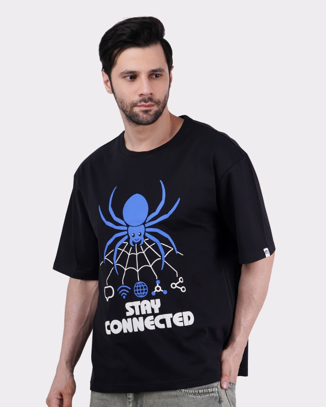 Stay Connected | Spider Animal Archetype Oversized T-Shirt