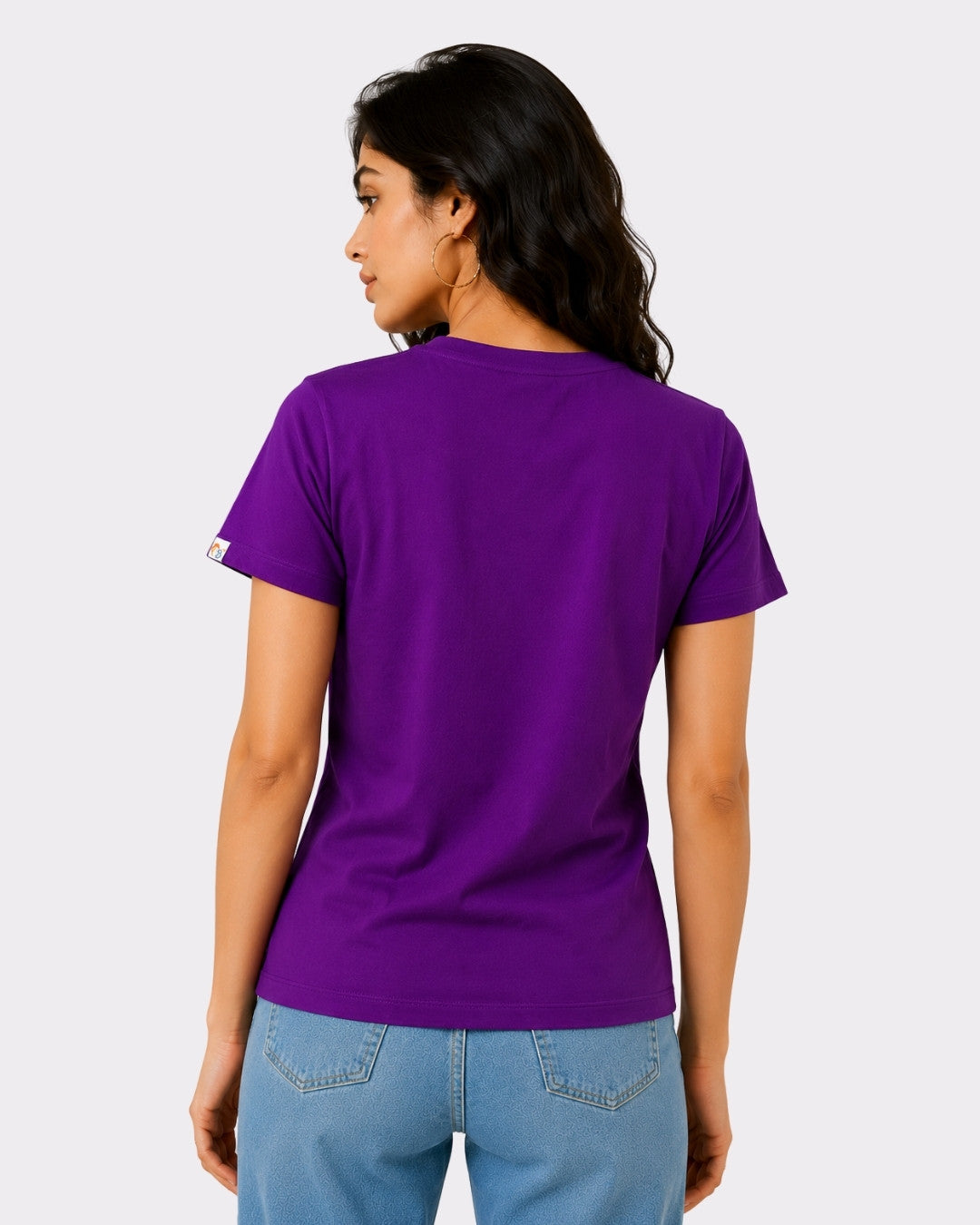 Royal Purple Cotton T-Shirt for Women | Chapter Tee