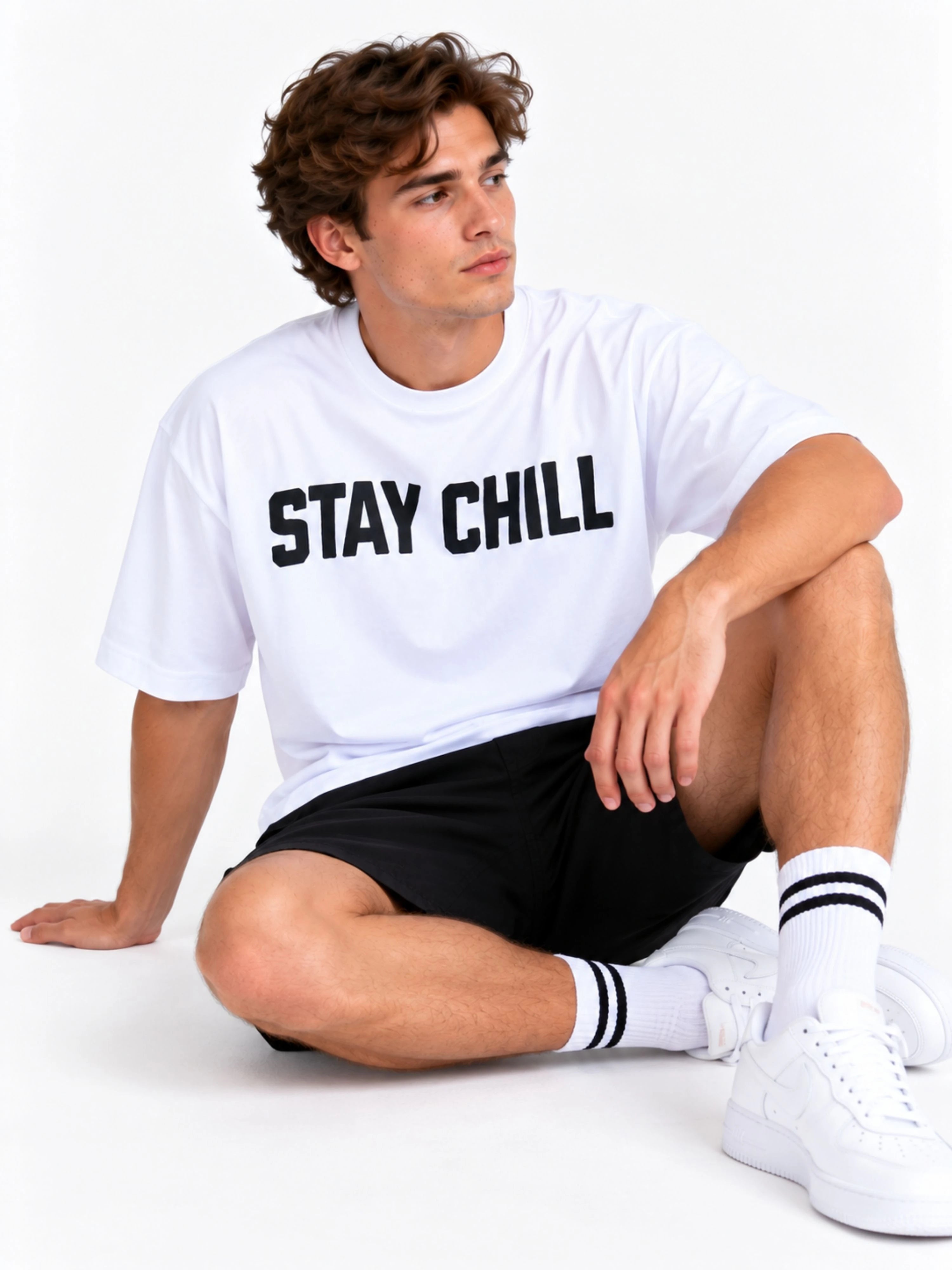 Animal Souls & Pet Life | Stay chill, stay moose | MOOSE | Oversized T-shirt For Men