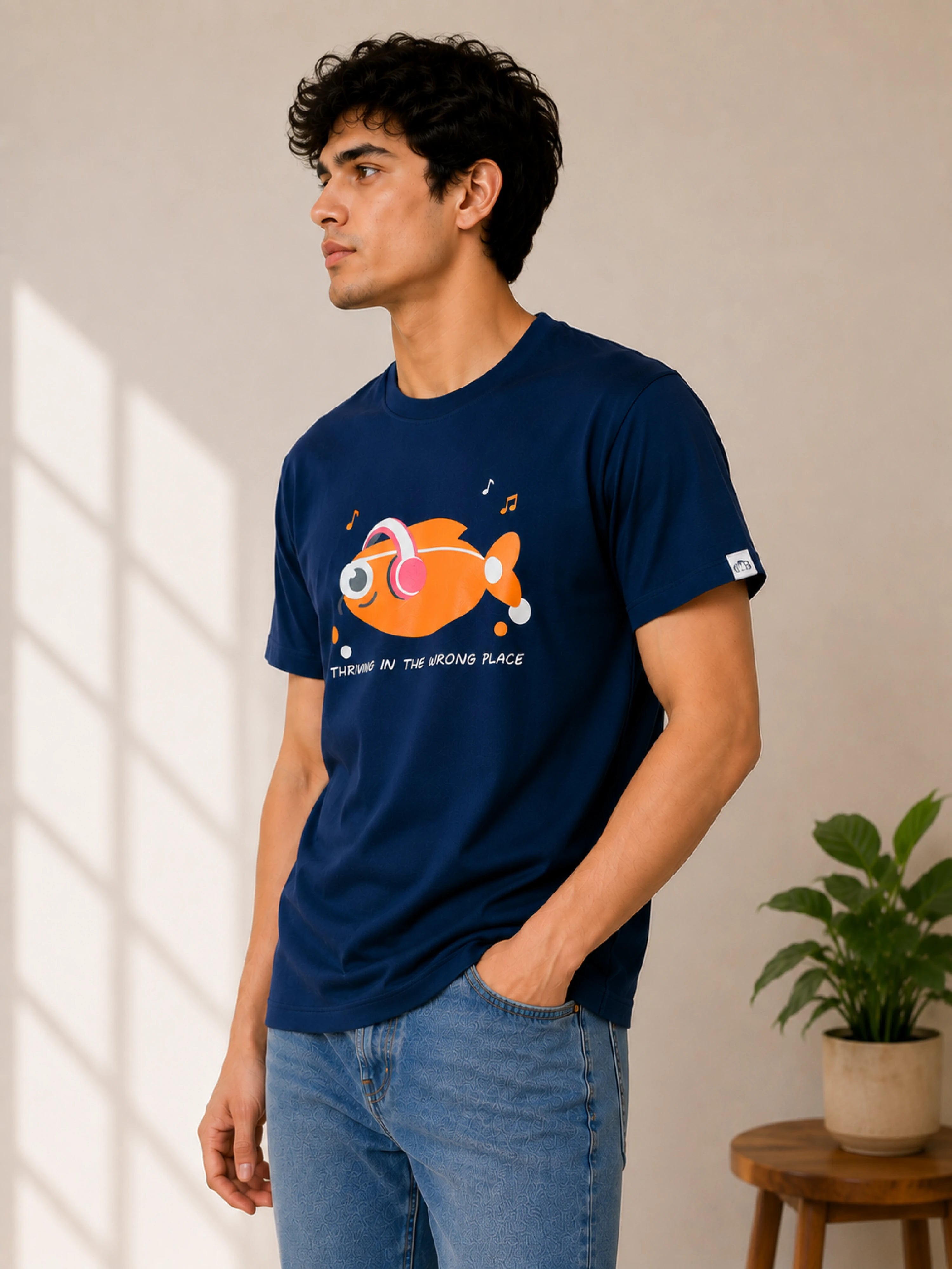 Misfits | Thriving In The Wrong Place | Regular Fit T-Shirt for Men
