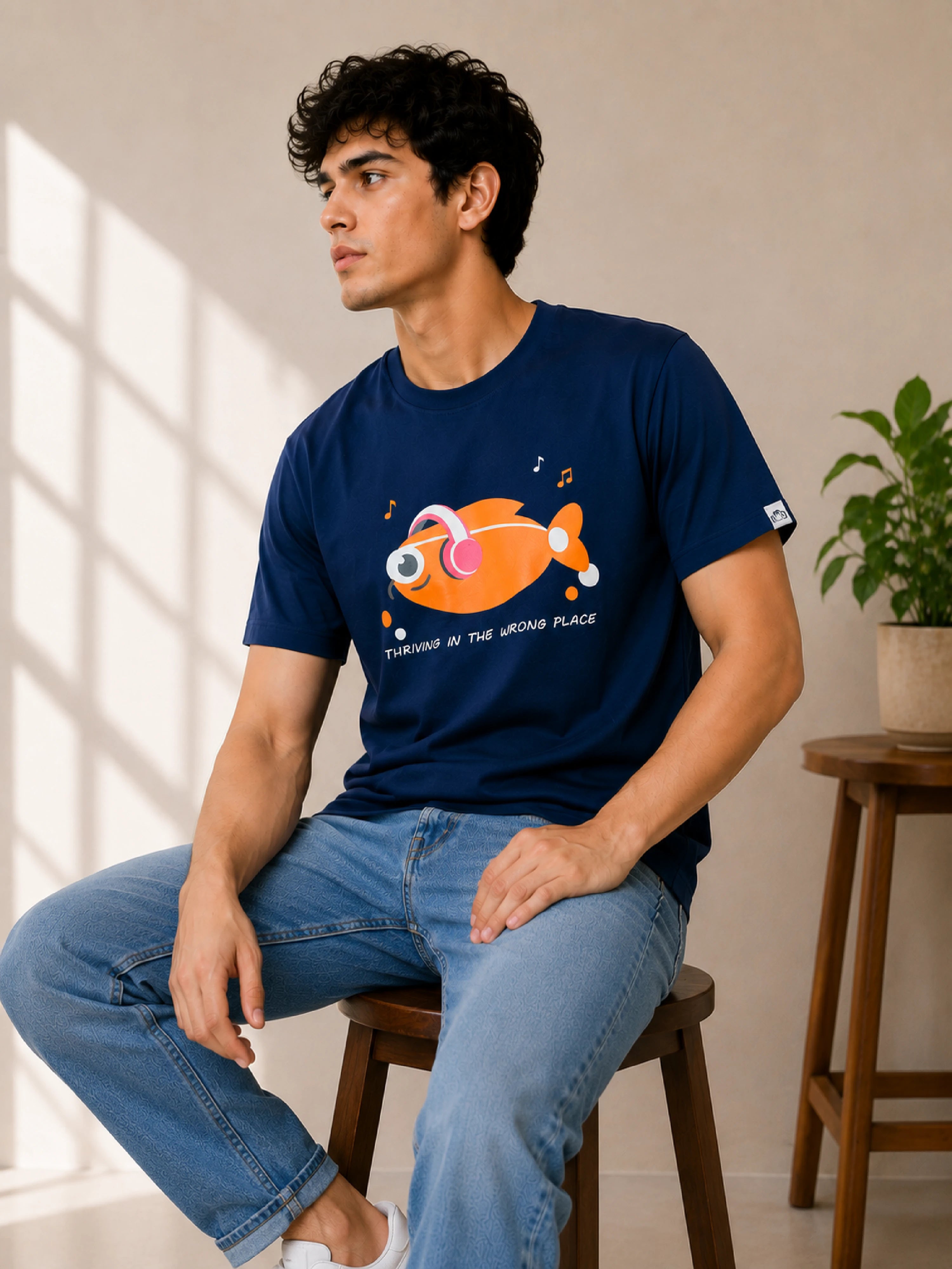 Misfits | Thriving In The Wrong Place | Regular Fit T-Shirt for Men