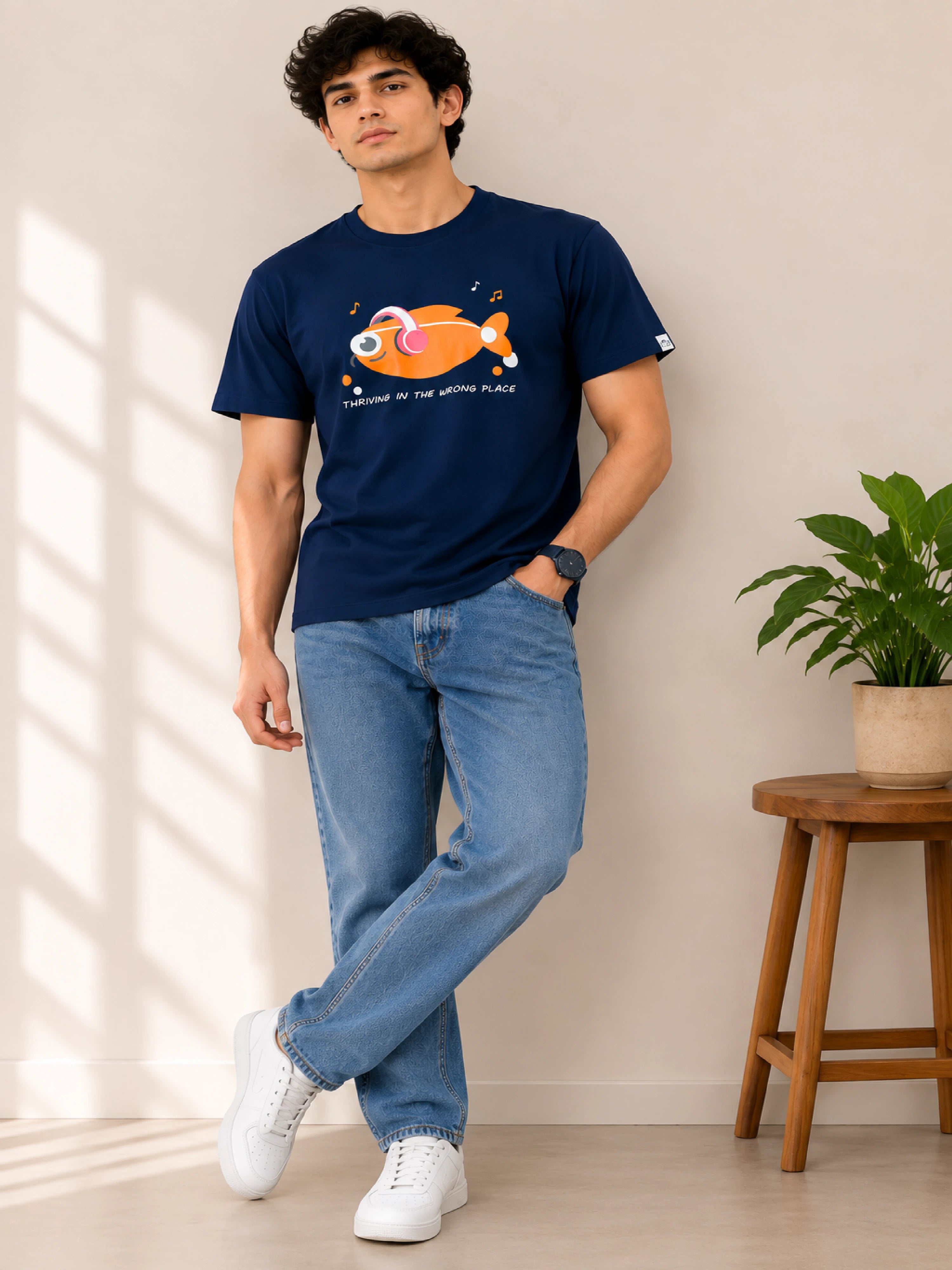 Misfits | Thriving In The Wrong Place | Regular Fit T-Shirt for Men