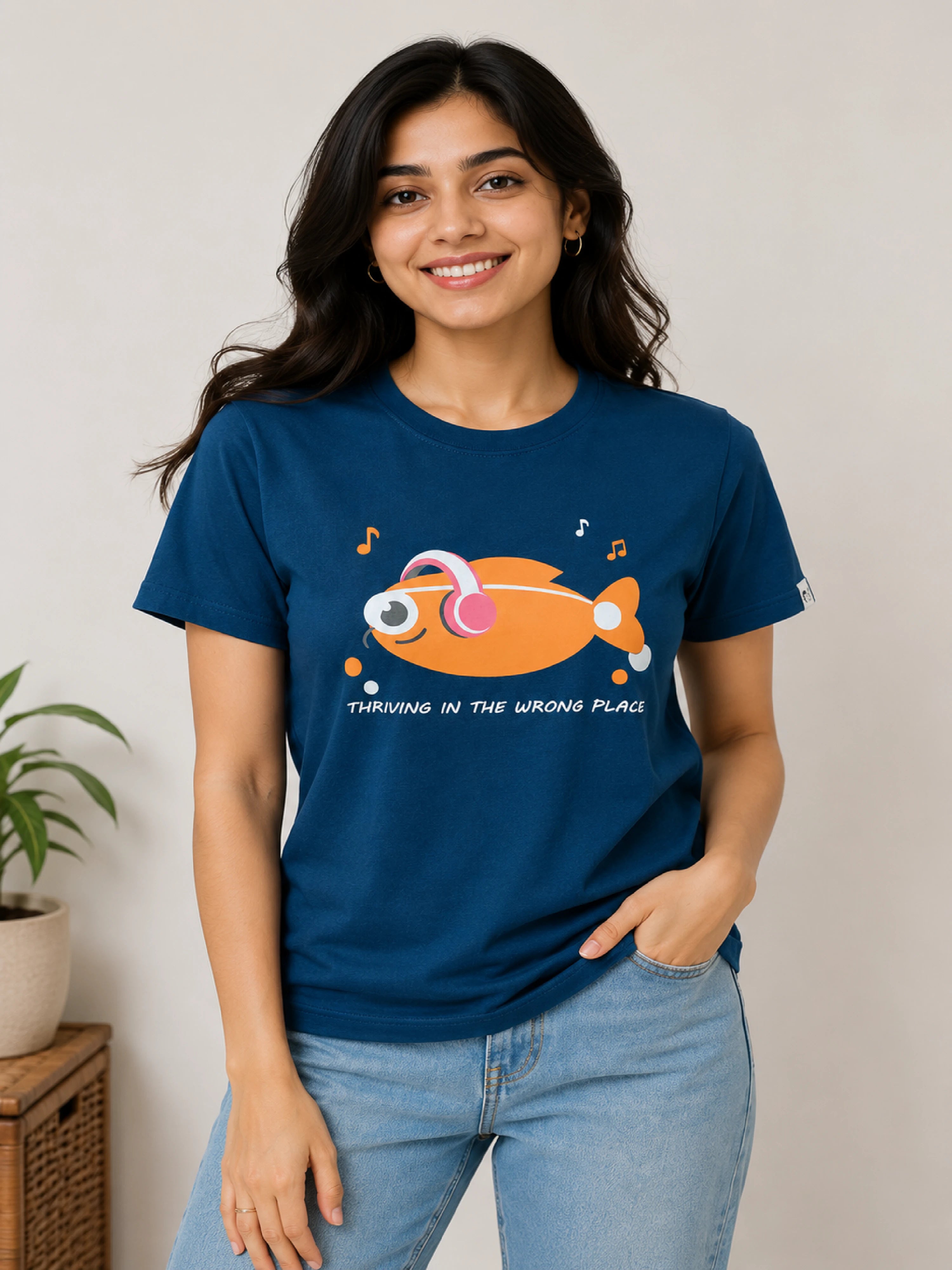 Misfits | Thriving In The Wrong Place | Regular Fit T-Shirt for Women