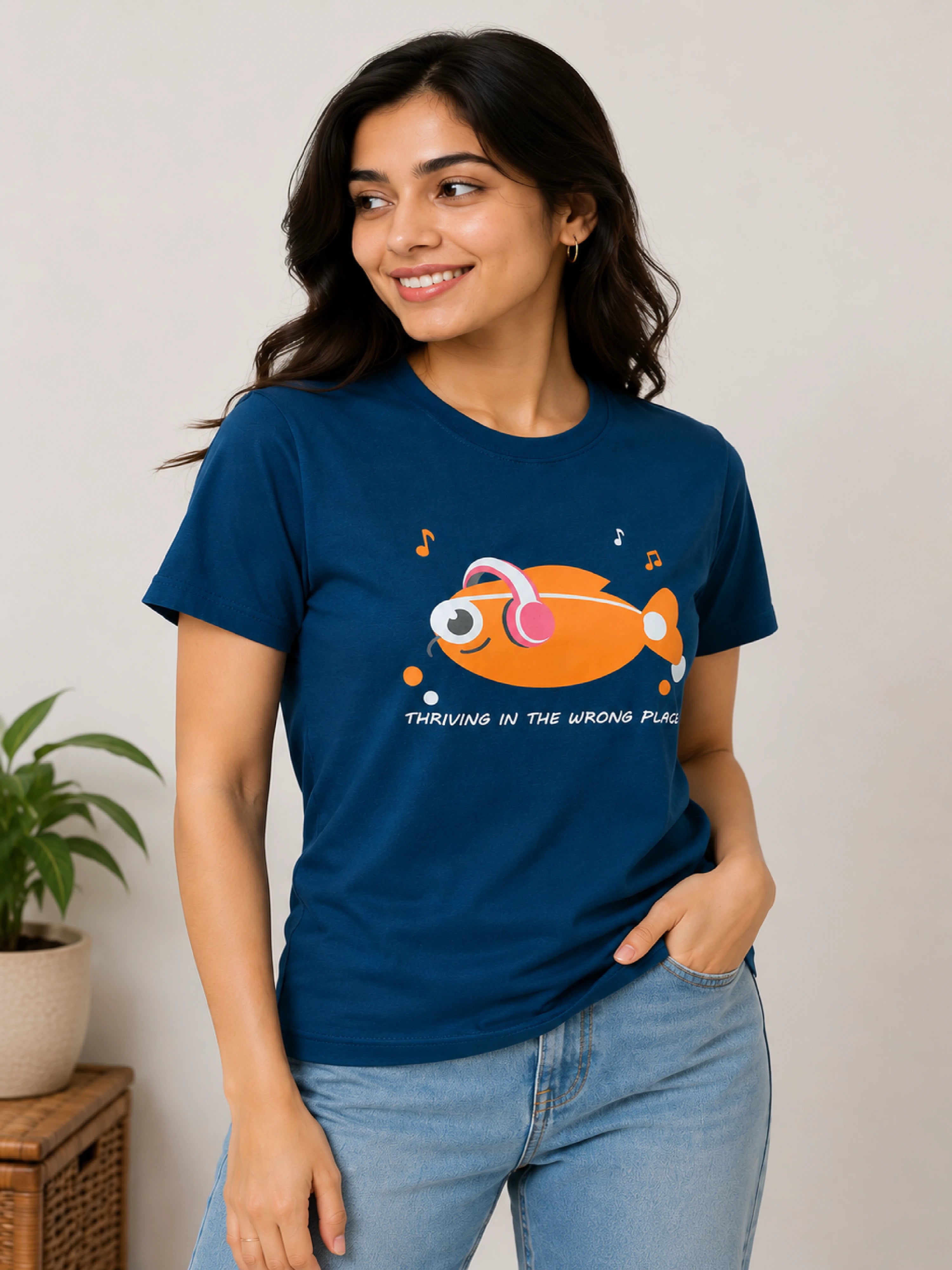 Misfits | Thriving In The Wrong Place | Regular Fit T-Shirt for Women