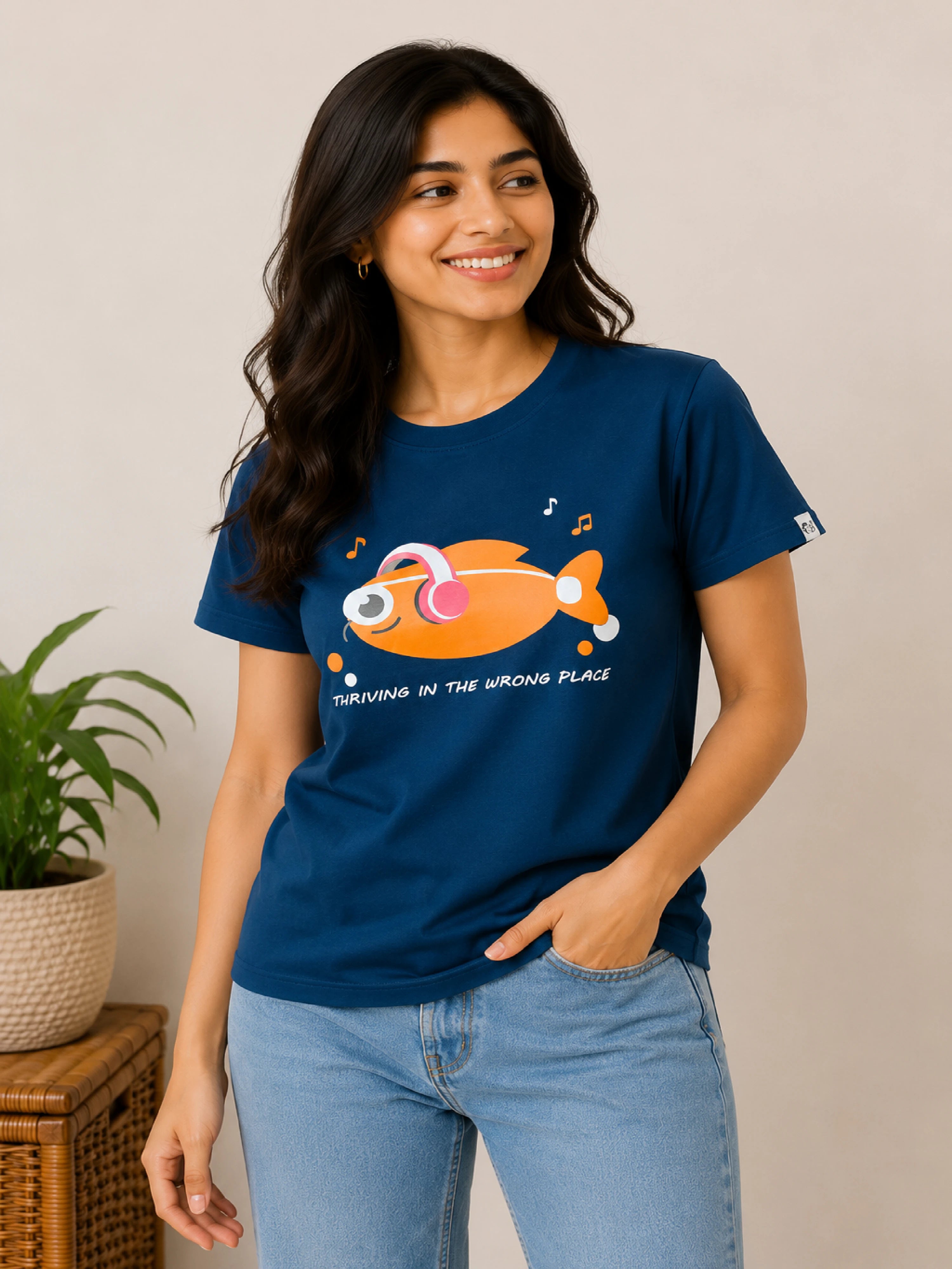 Misfits | Thriving In The Wrong Place | Regular Fit T-Shirt for Women