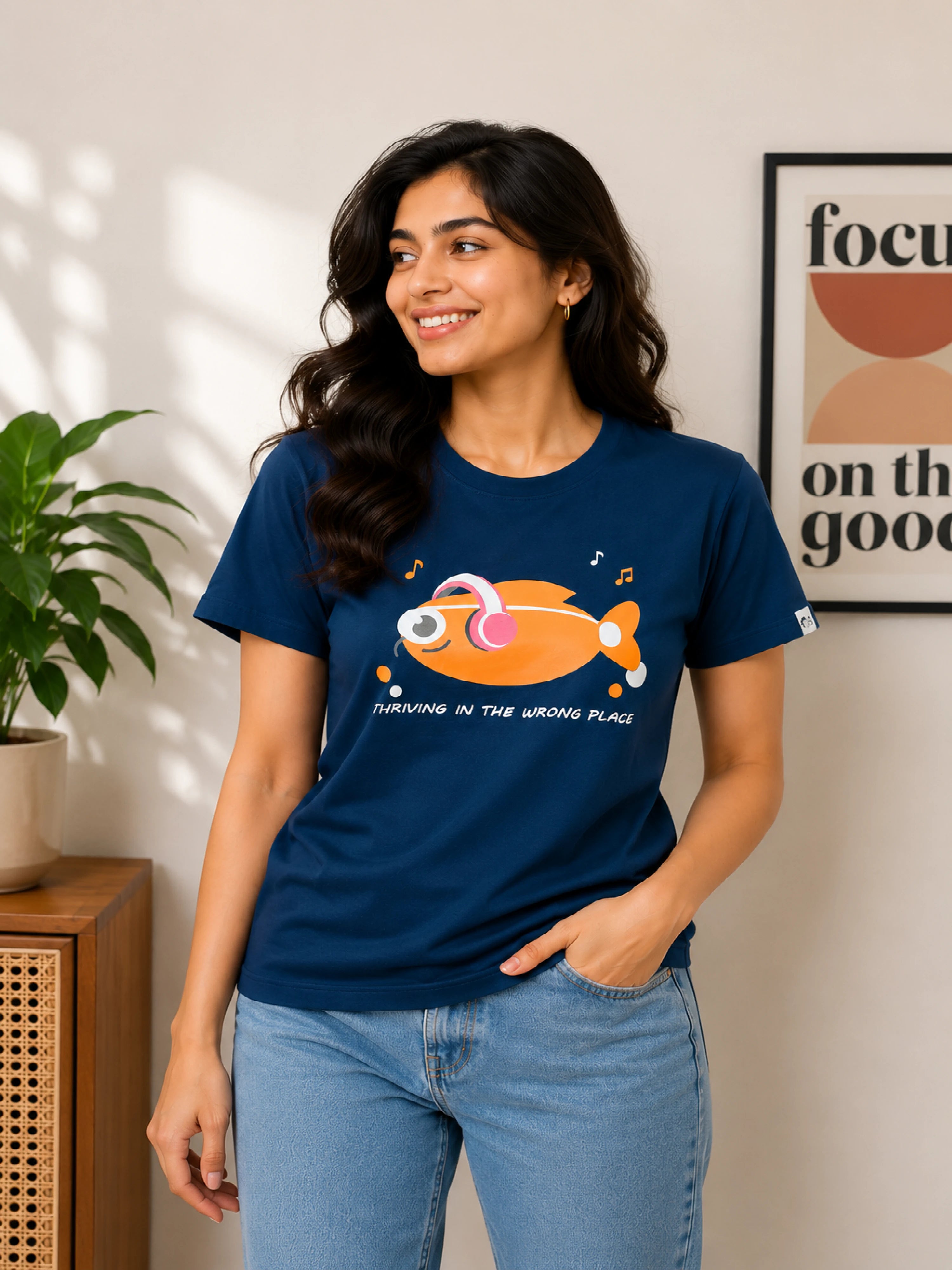 Misfits | Thriving In The Wrong Place | Regular Fit T-Shirt for Women