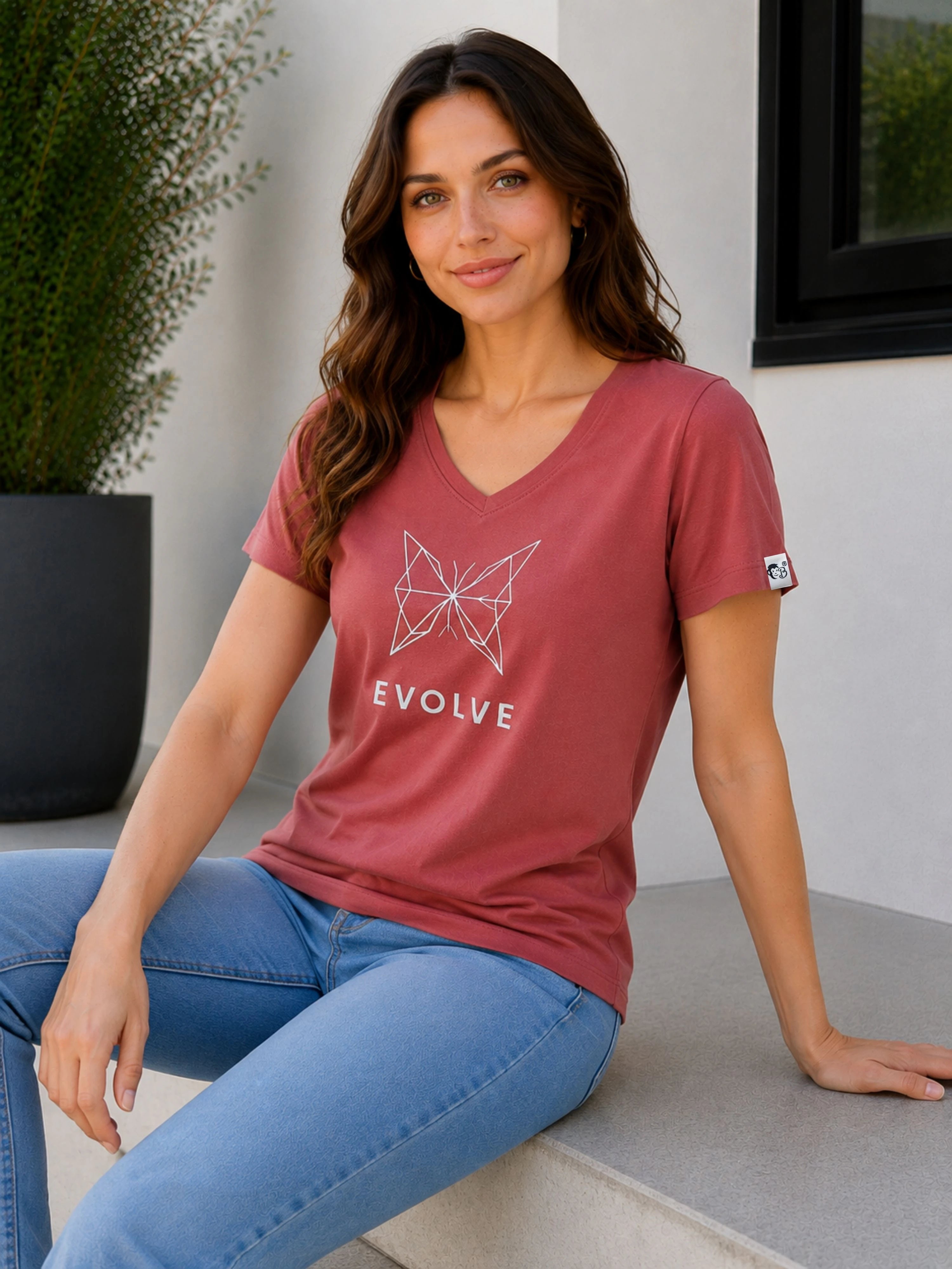 Motivational Speaker | Evolve | Regular Fit-T-Shirt For Women | ROSEWOOD