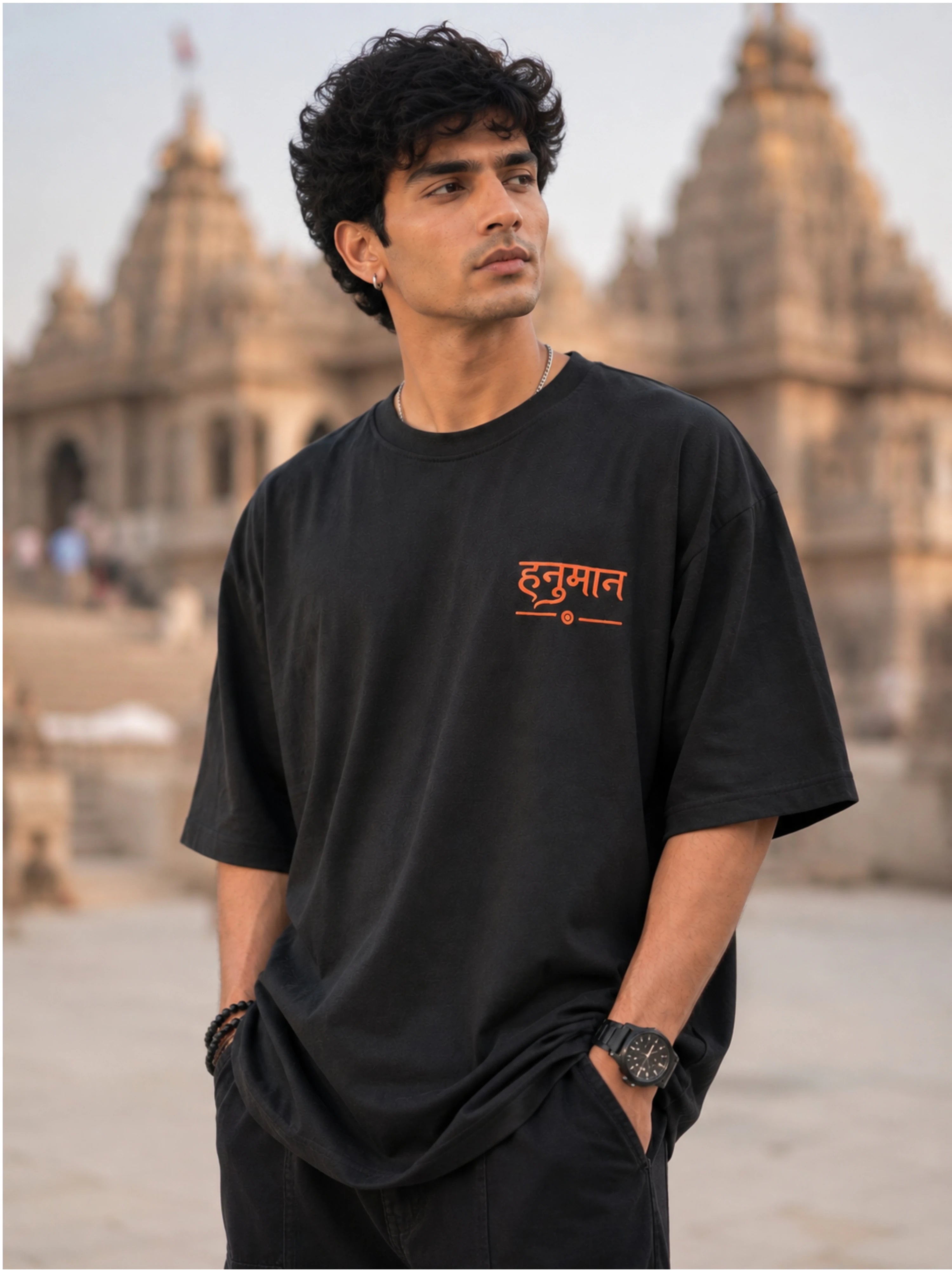 Sanatan Dharma | STRENGTH - Fear None, Limit None, Serve All | Oversized Fit T-shirt For Men