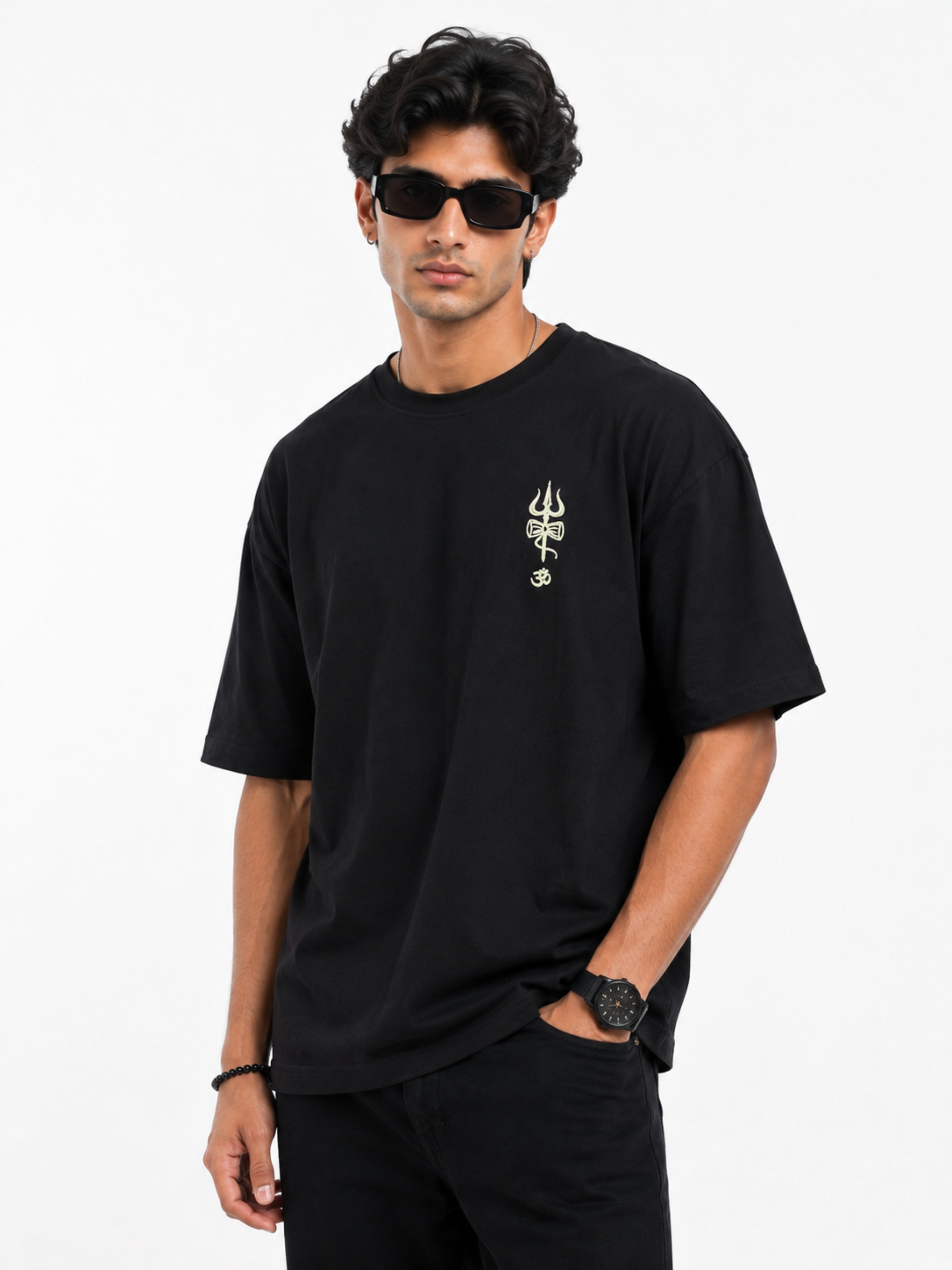Sanatan Dharma | Walk With Dharma Fear Nothing | Oversized Fit T-shirt For Men