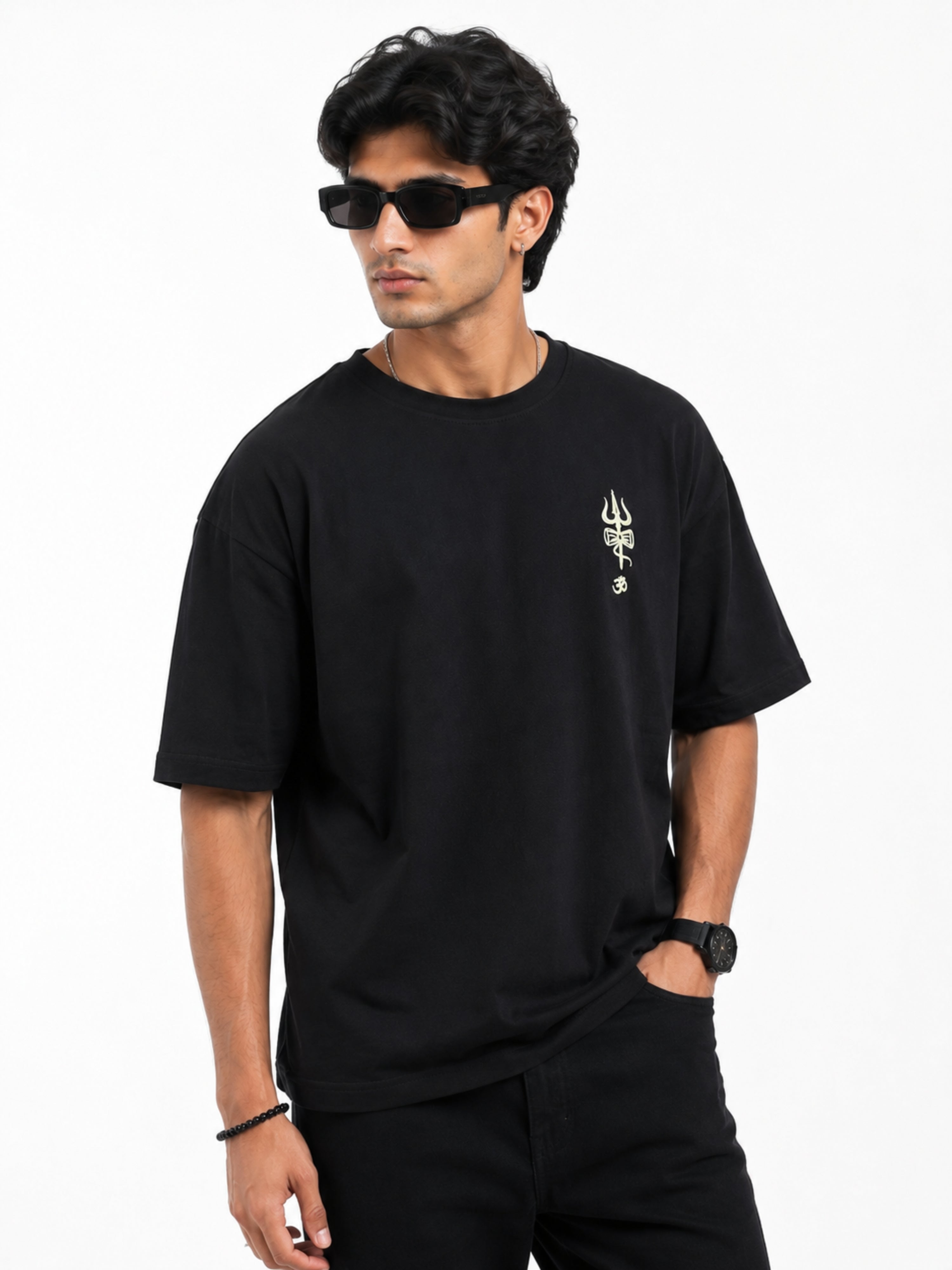 Sanatan Dharma | Walk With Dharma Fear Nothing | Oversized Fit T-shirt For Men