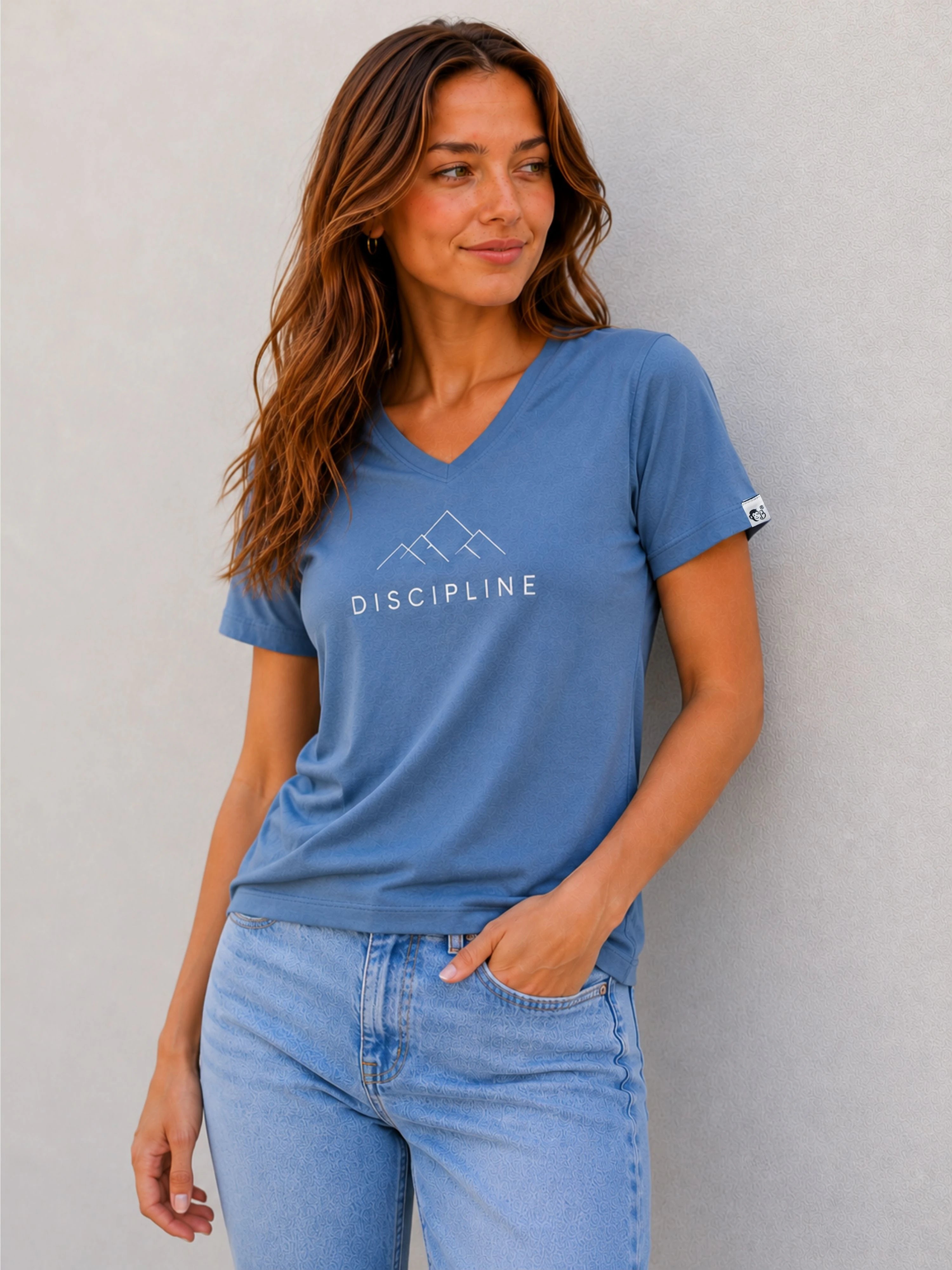 Sports Coach | Discipline | Regular Fit T-shirt For Women | CEMENT GREY