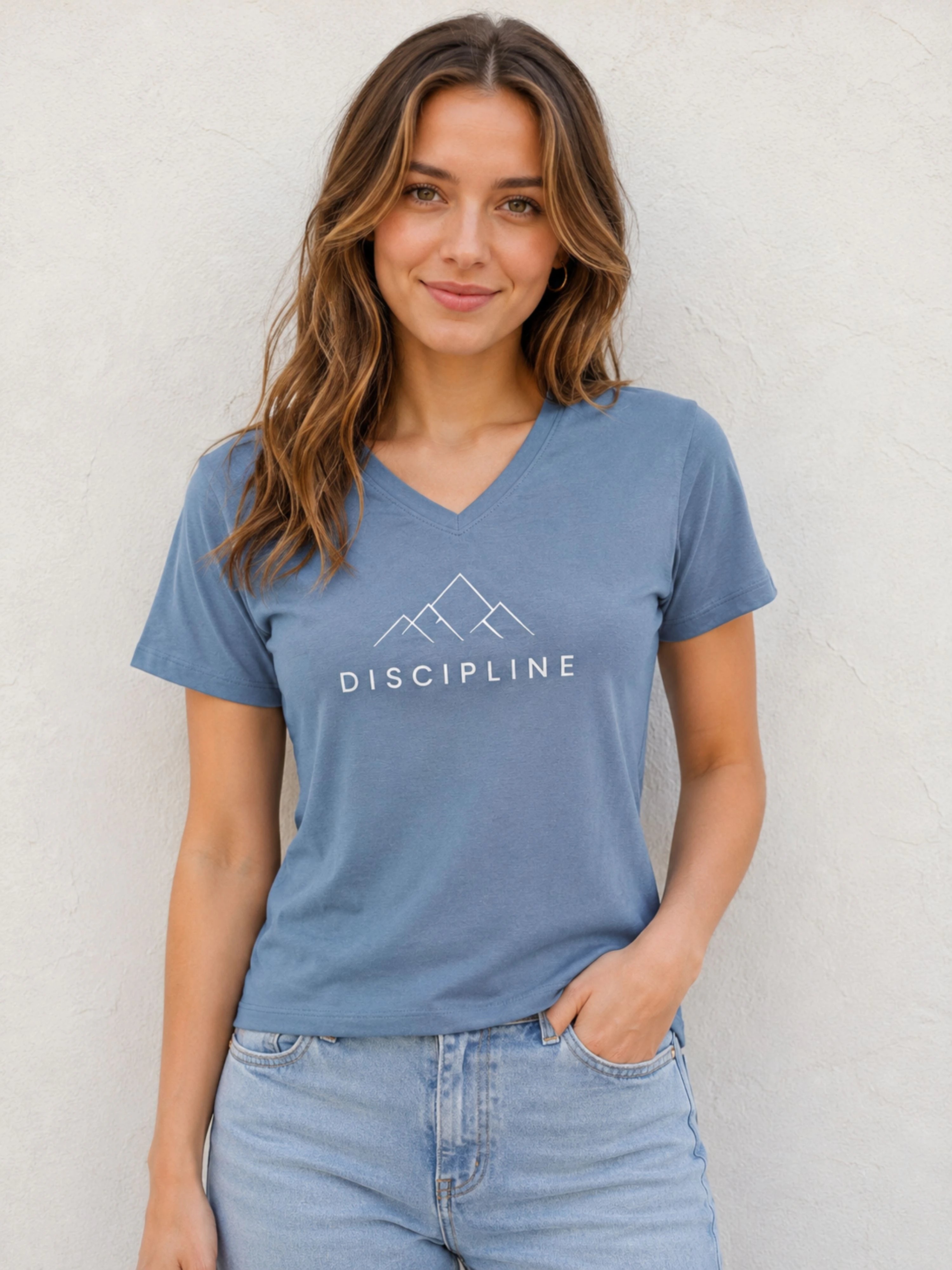 Sports Coach | Discipline | Regular Fit T-shirt For Women | CEMENT GREY