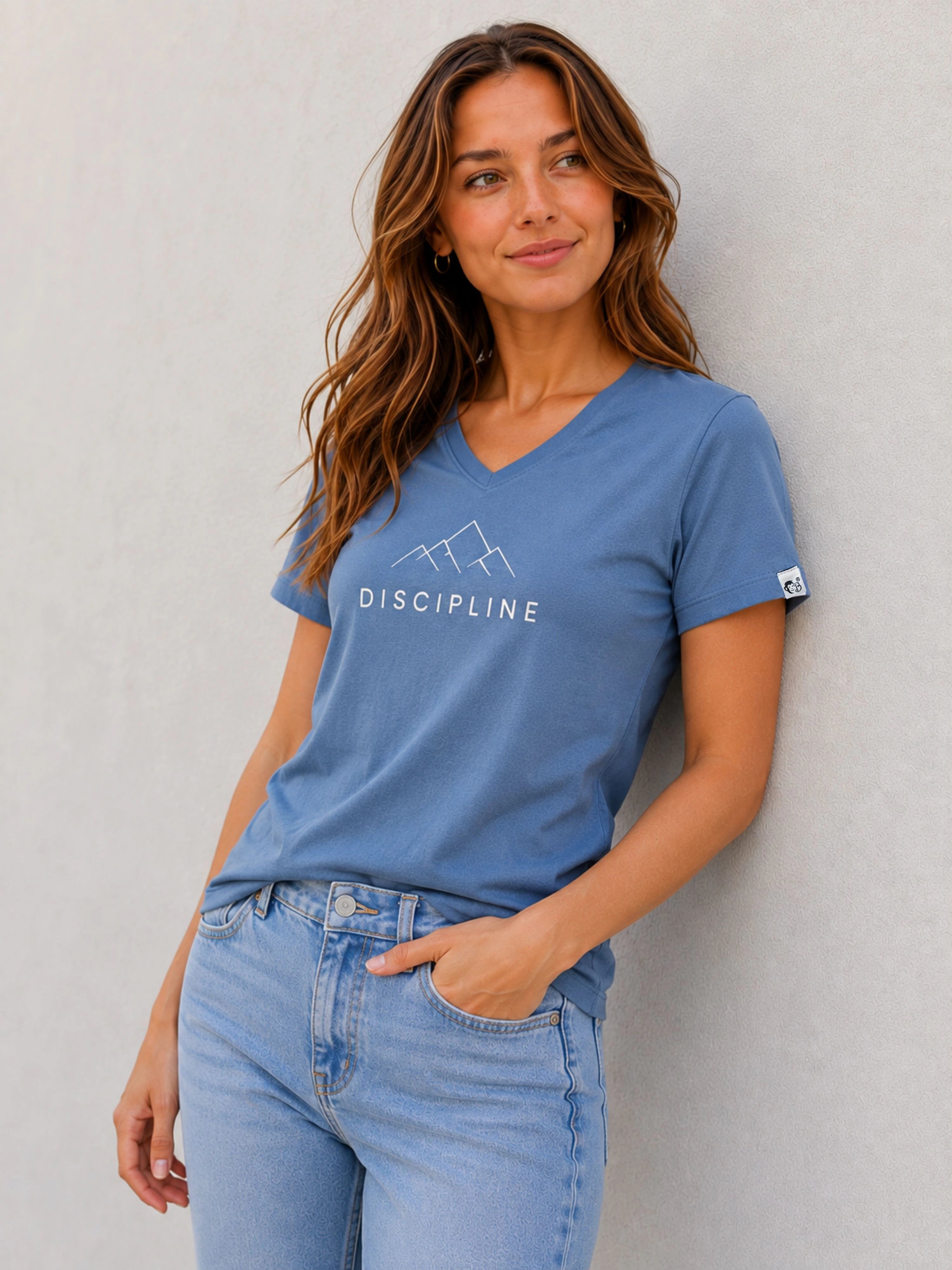 Sports Coach | Discipline | Regular Fit T-shirt For Women | CEMENT GREY