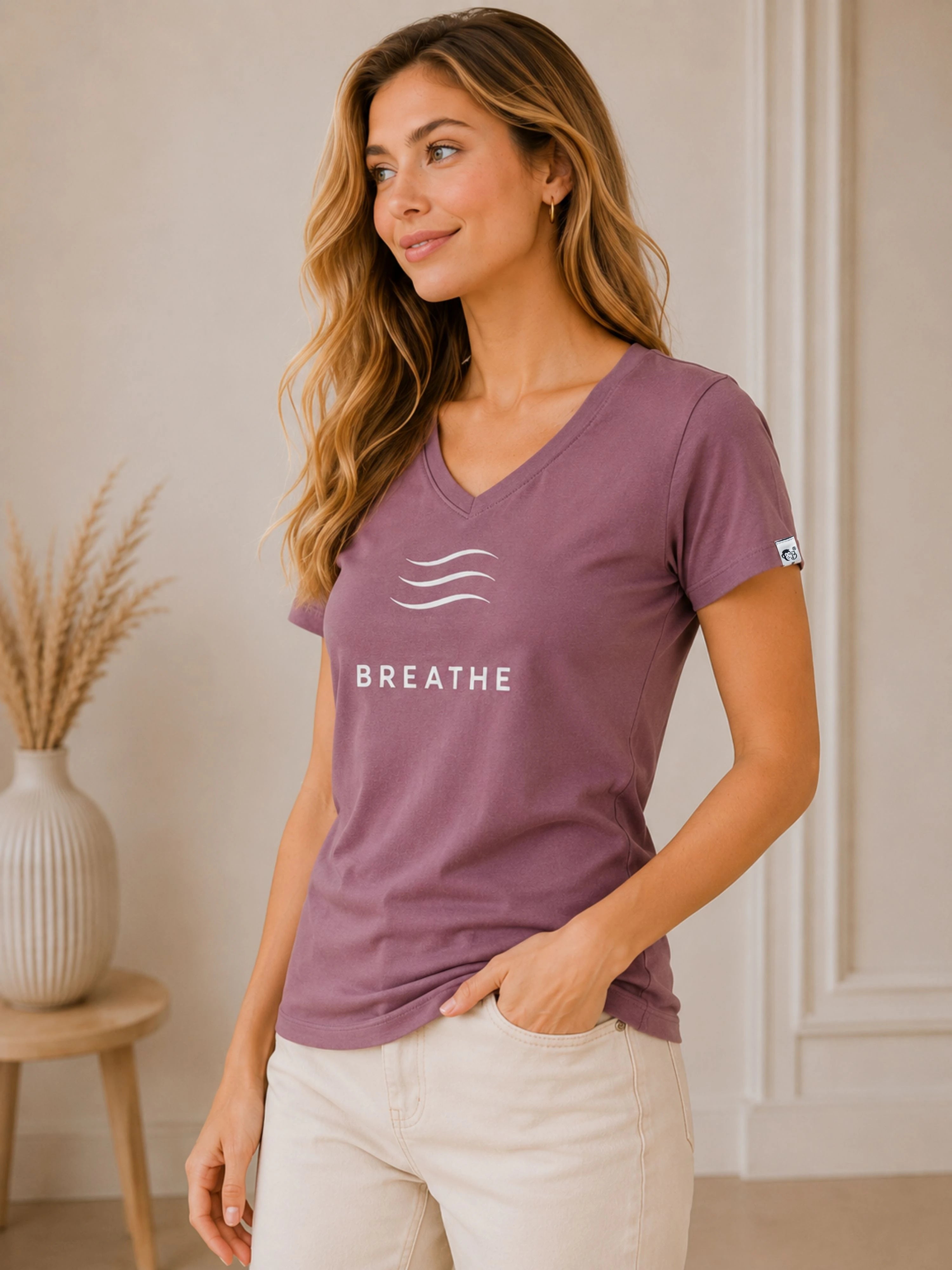 Yoga Instructor | BREATHE | Regular Fit T-shirt For Women