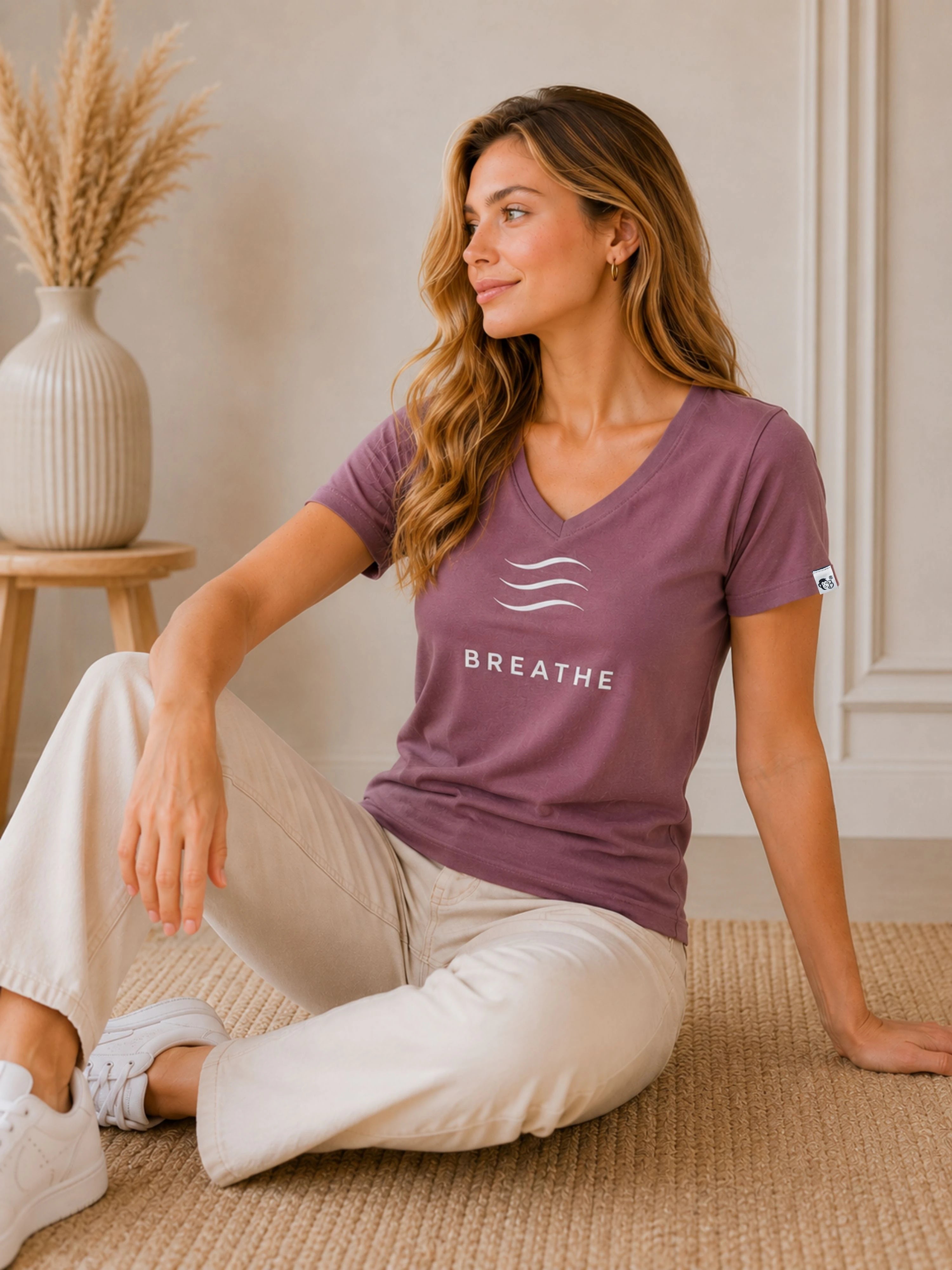 Yoga Instructor | BREATHE | Regular Fit T-shirt For Women