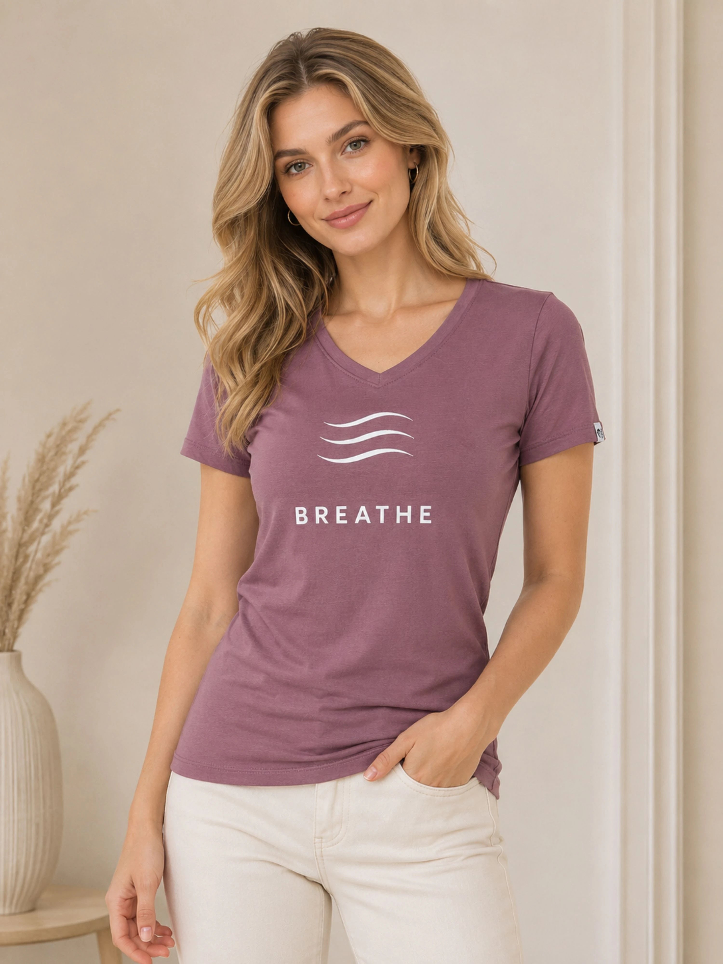 Yoga Instructor | BREATHE | Regular Fit T-shirt For Women