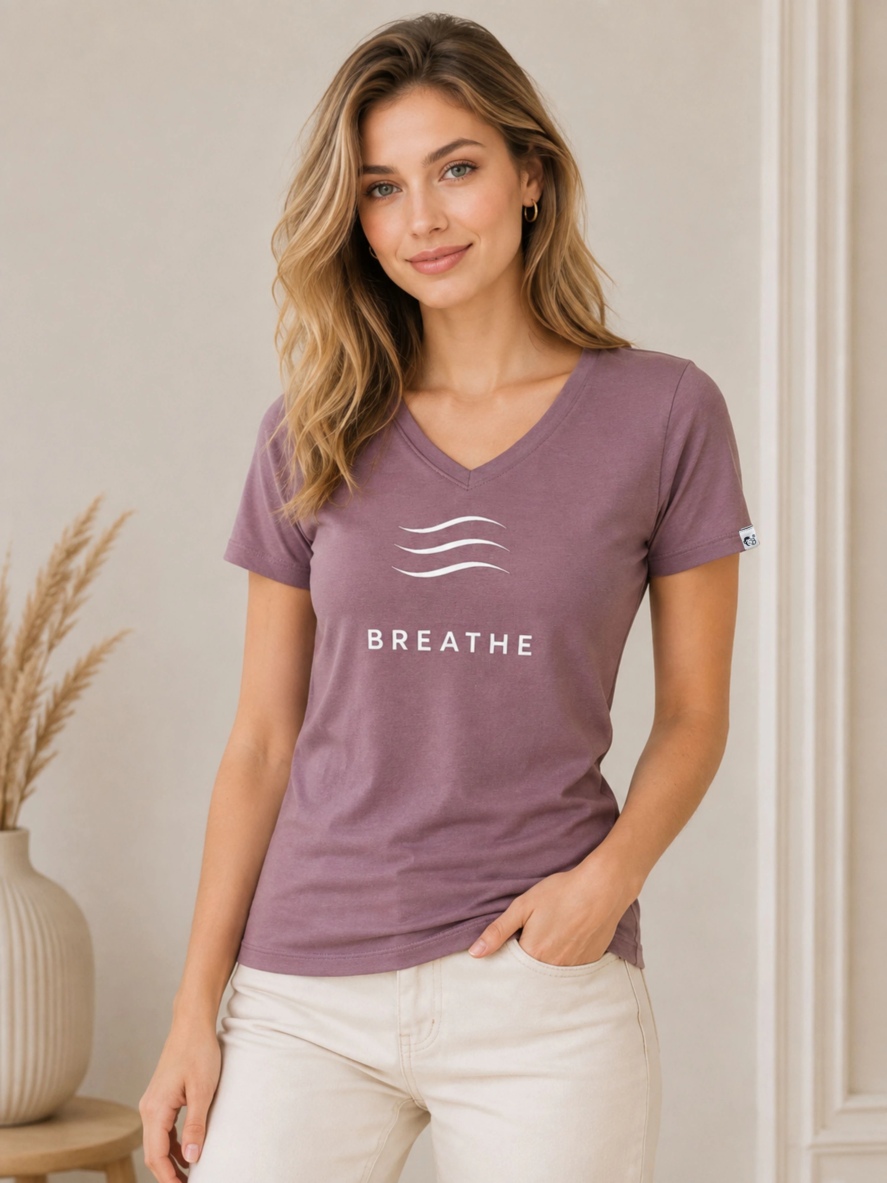 Yoga Instructor | BREATHE | Regular Fit T-shirt For Women