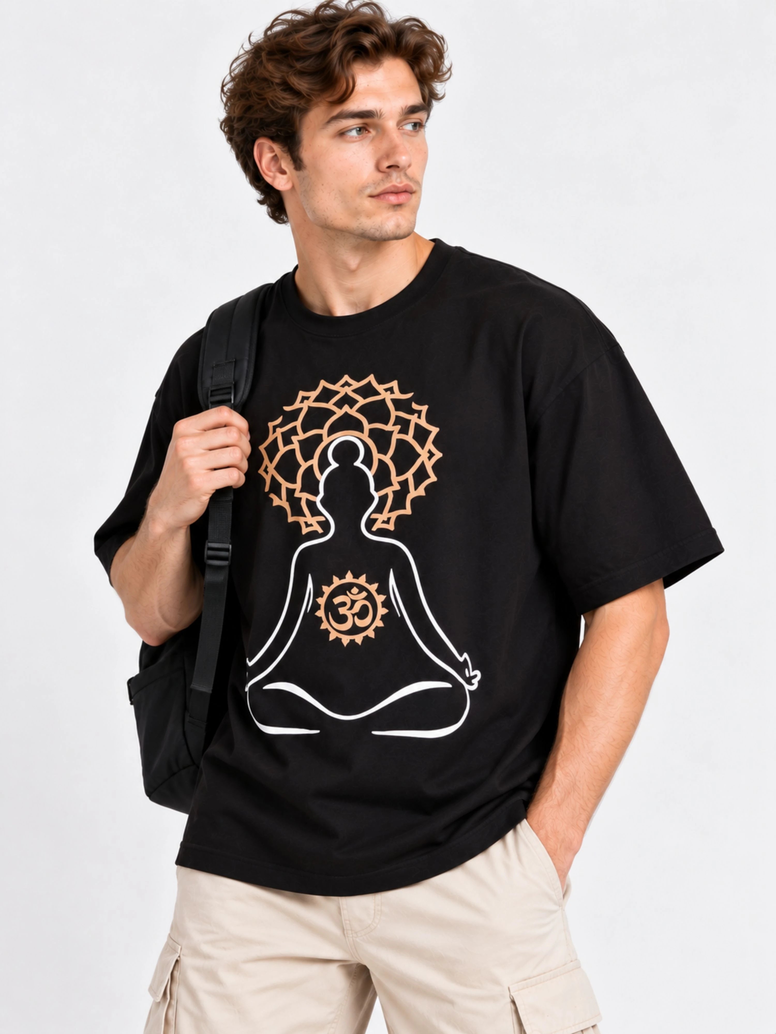 Yoga Instructor | My Body, My Temple | Oversized T-shirt For Men