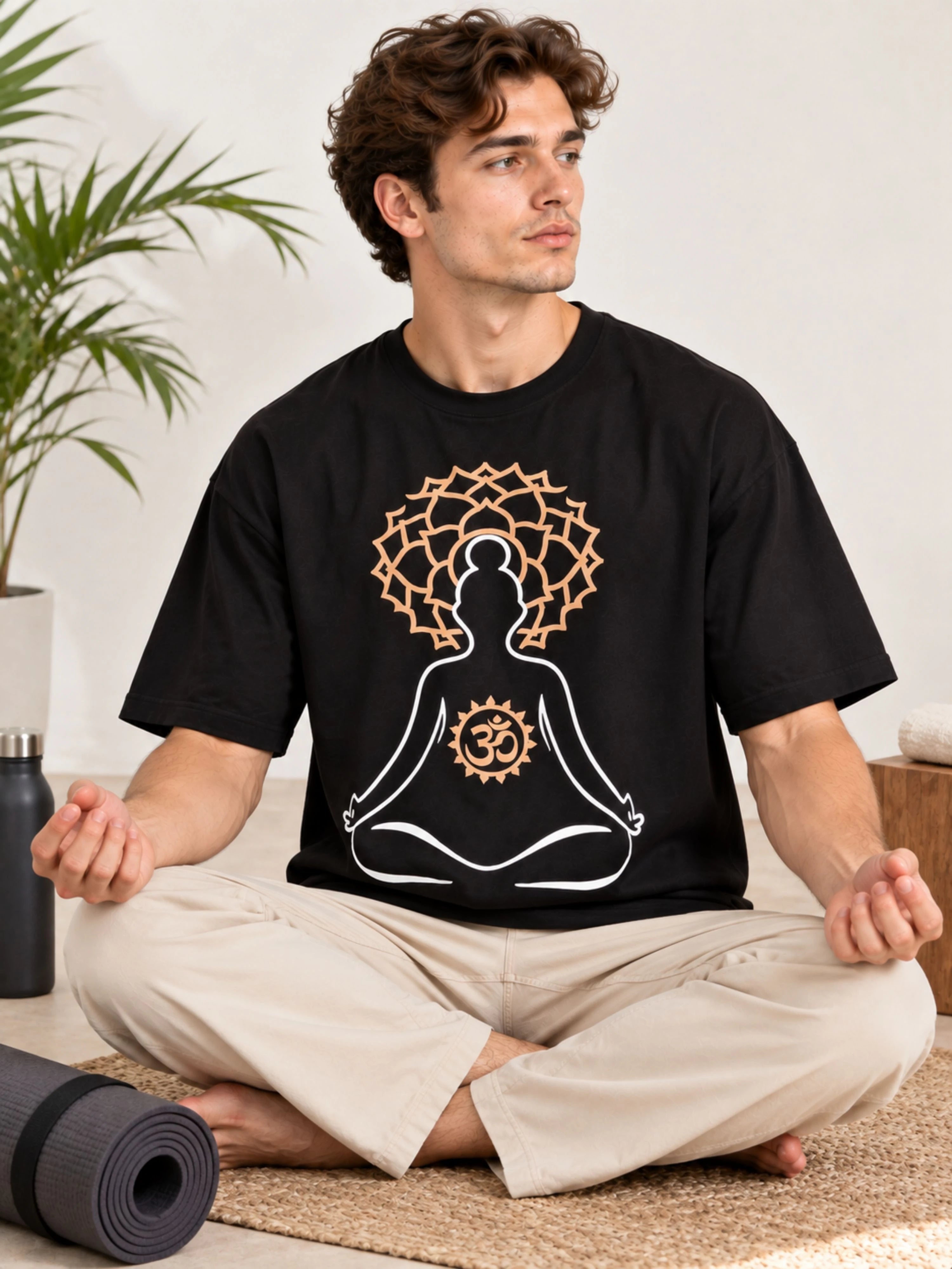 Yoga Instructor | My Body, My Temple | Oversized T-shirt For Men