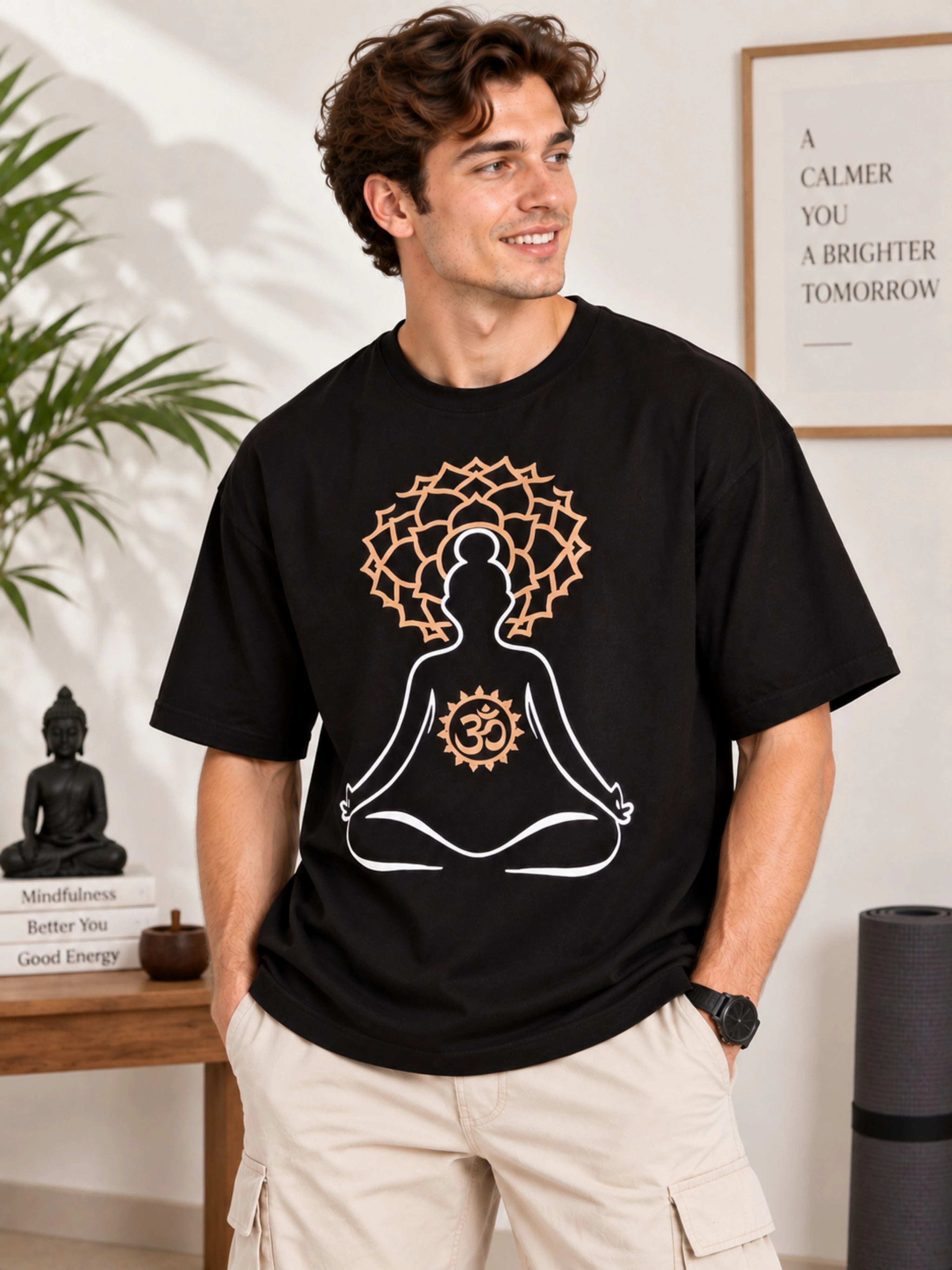 Yoga Instructor | My Body, My Temple | Oversized T-shirt For Men