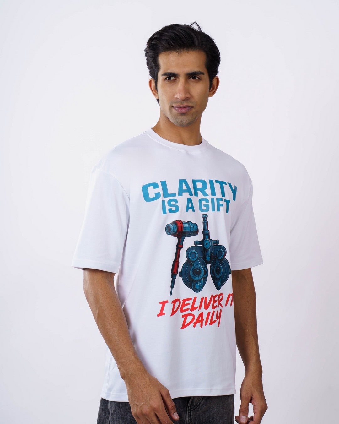 Opthalmologist | Clarity is a Gift. I Deliver It Daily | Oversized fit Tshirt