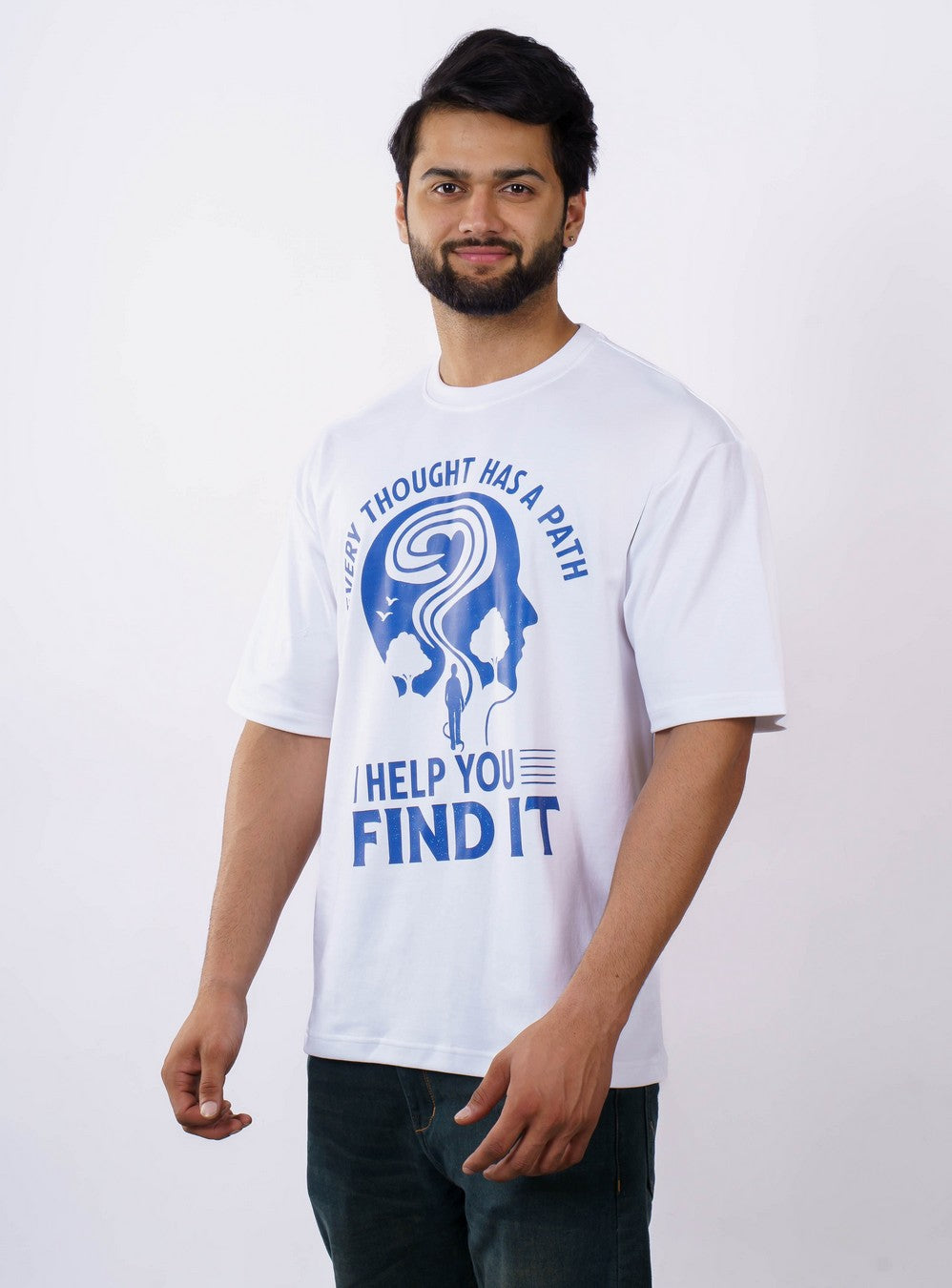 Psychiatrist | Every Thought Has a Path. I Help You Find It | Oversized fit Tshirt