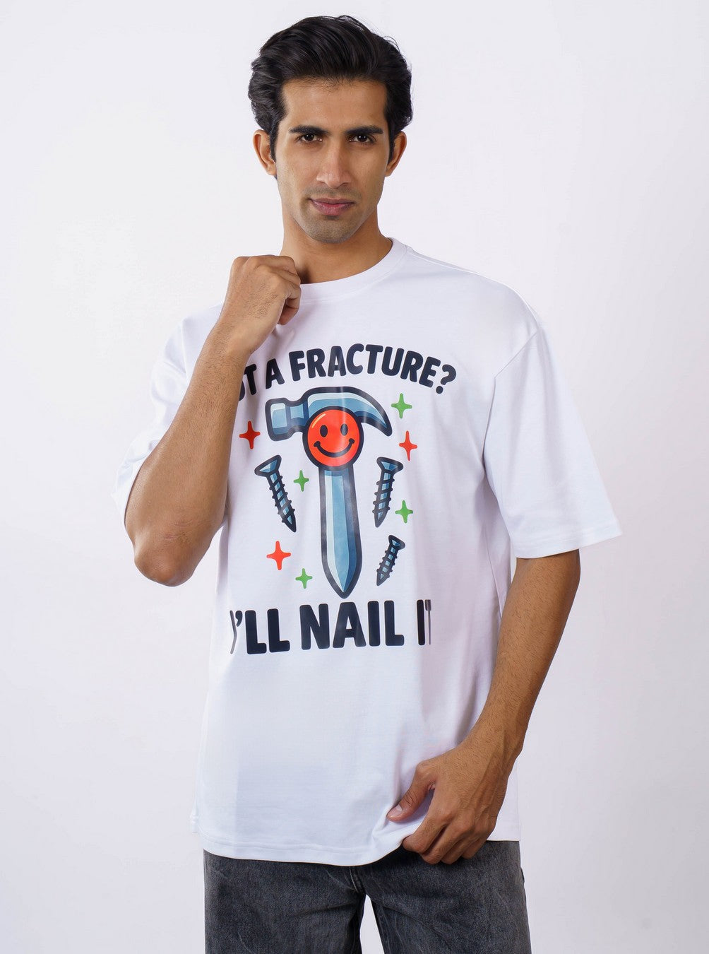 Orthopedician | Got a Fracture? I’ll Nail It | Oversized fit Tshirt