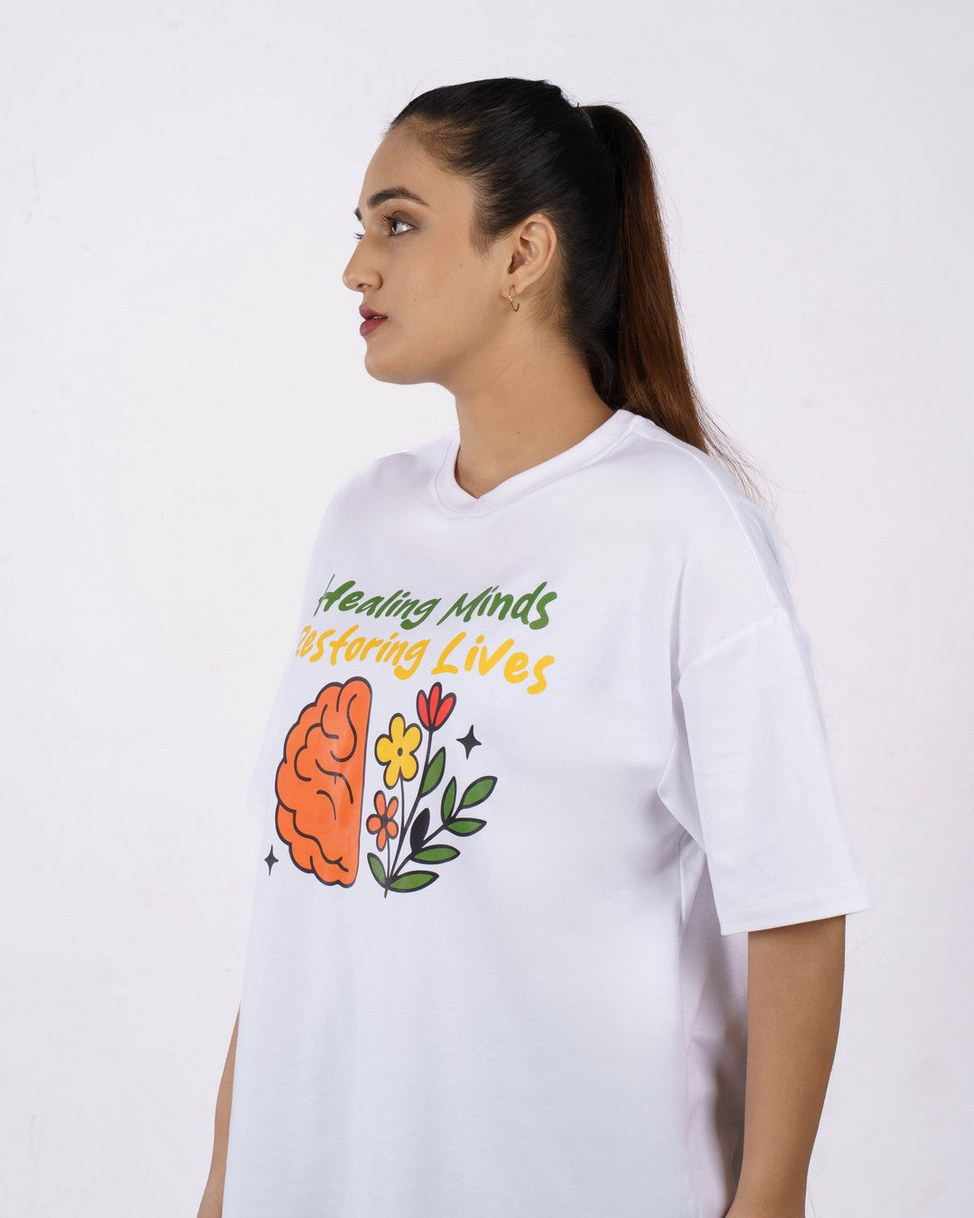 Psychiatrist  | Healing Minds. Restoring Lives. | Oversized fit Tshirt