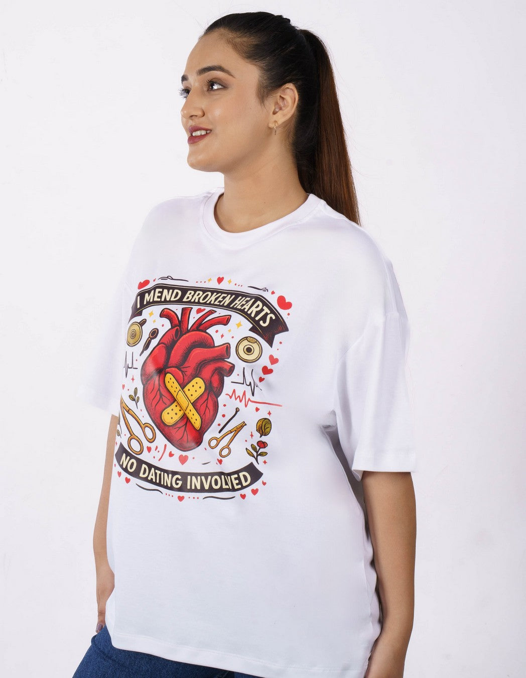 Cardiologist | I Mend Broken Hearts - No Dating Involved | Oversized fit Tshirt