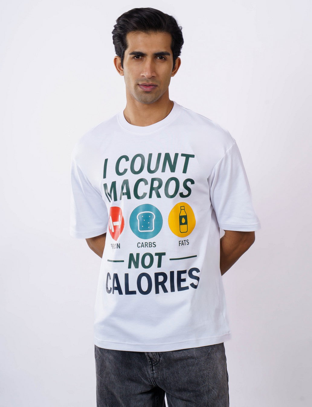 Dietician | I count macros, not calories | Oversized fit Tshirt