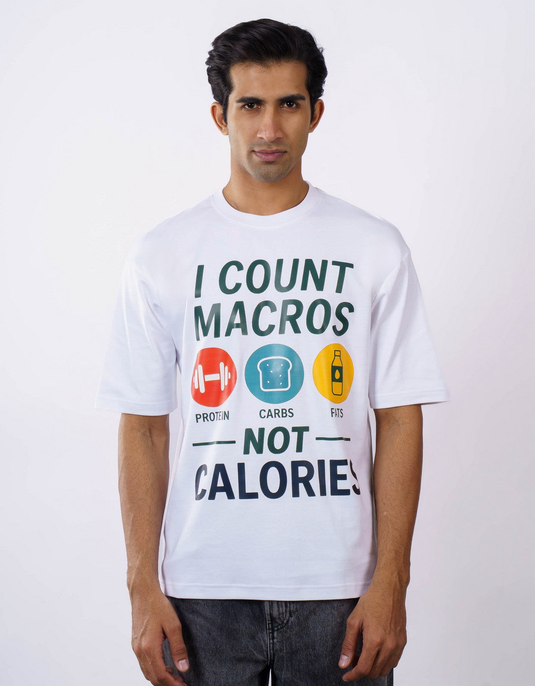 Dietician | I count macros, not calories | Oversized fit Tshirt