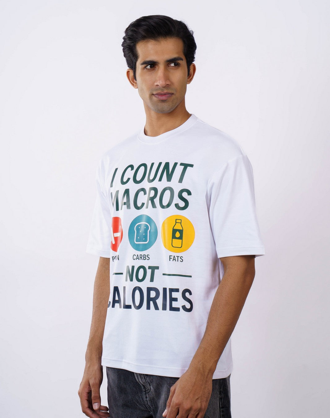 Dietician | I count macros, not calories | Oversized fit Tshirt