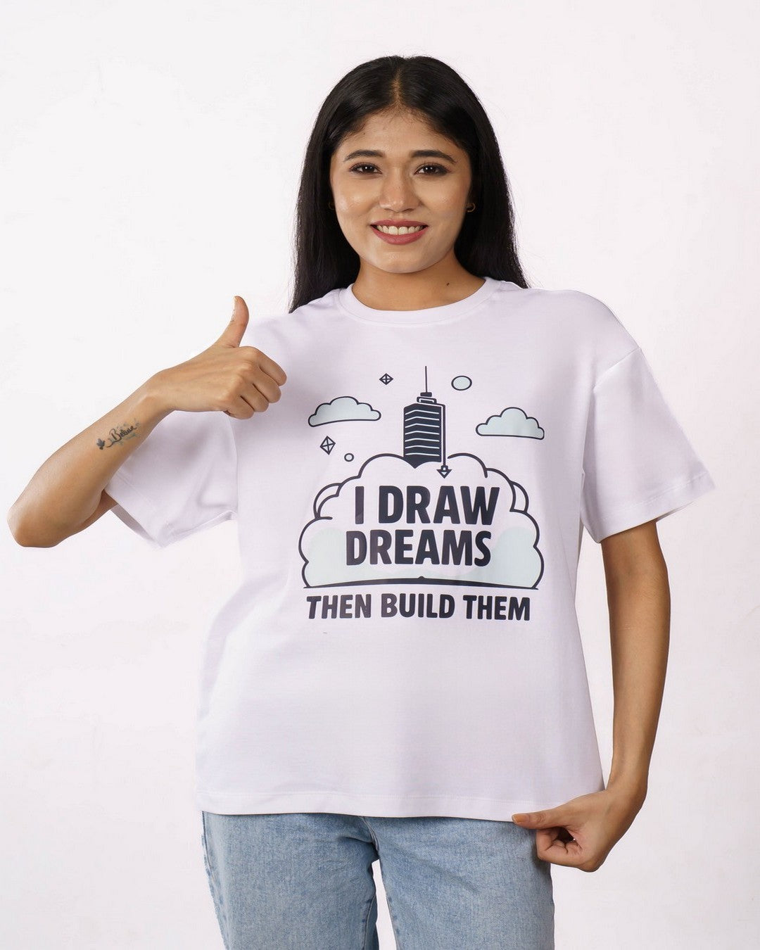 Architect | I draw dreams. Then build them | Oversized fit Tshirt